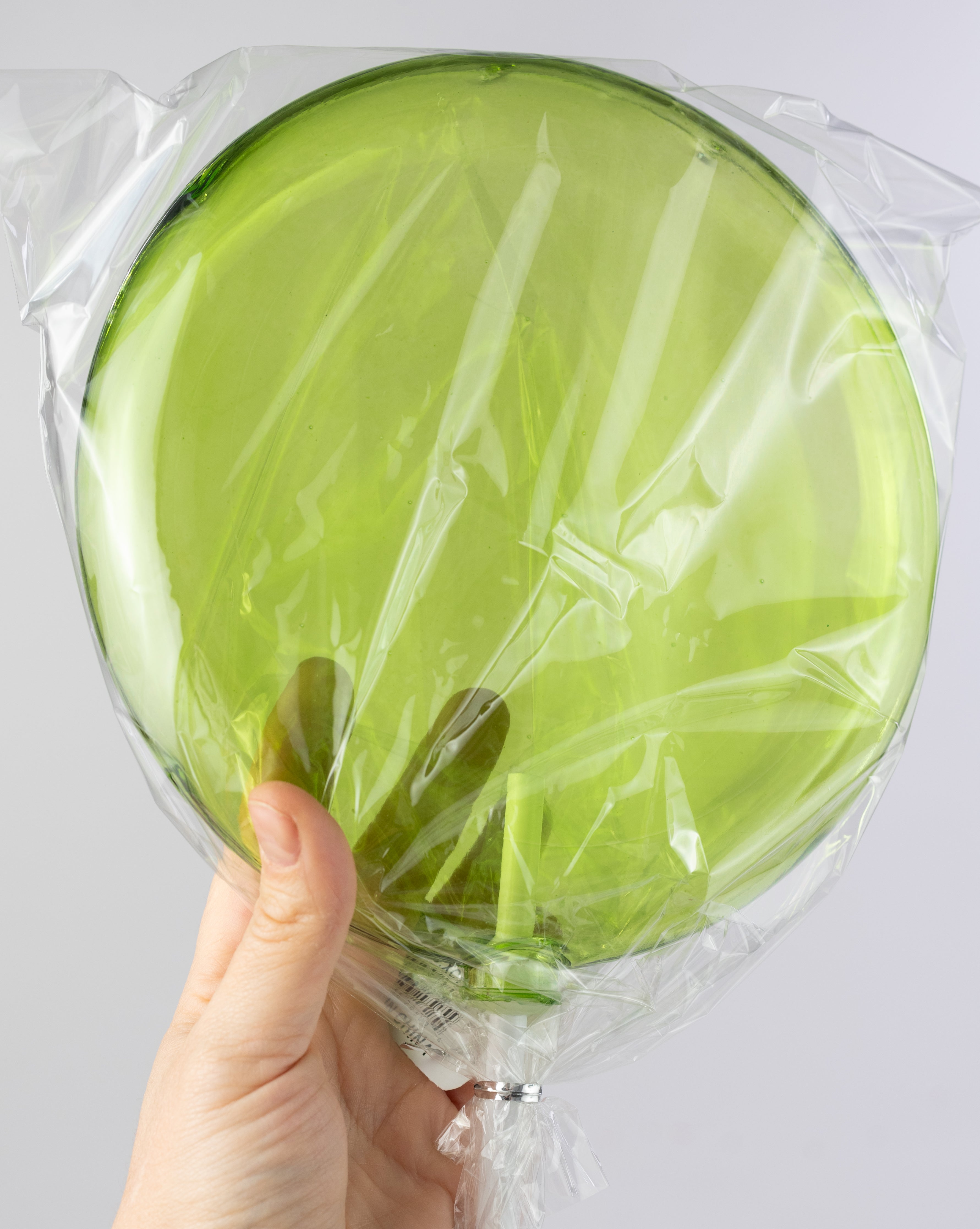 8" x 19" Candy Lollipop Stick: Clear Lime Green