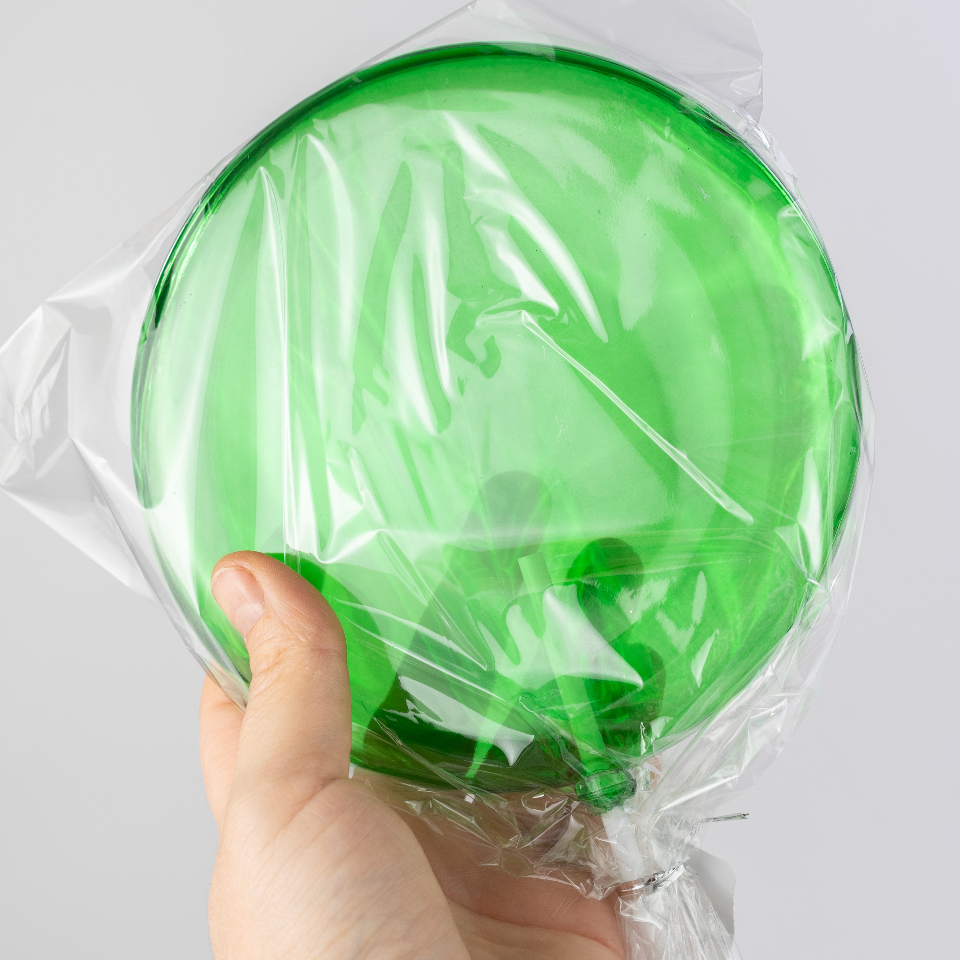 6" x 14" Candy Lollipop Stick: Clear Emerald Green