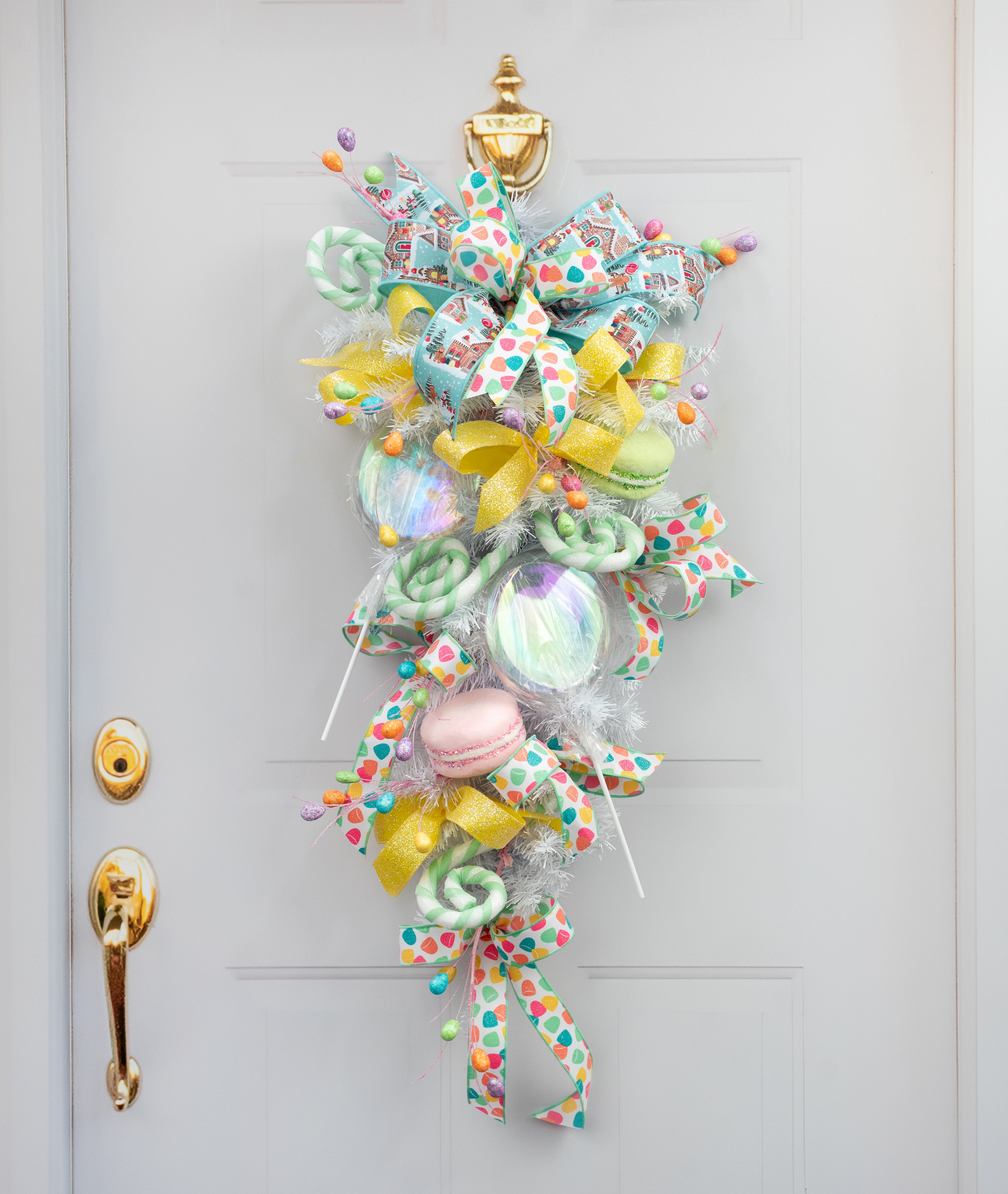 6" x 14" Candy Lollipop Stick: Clear Iridescent