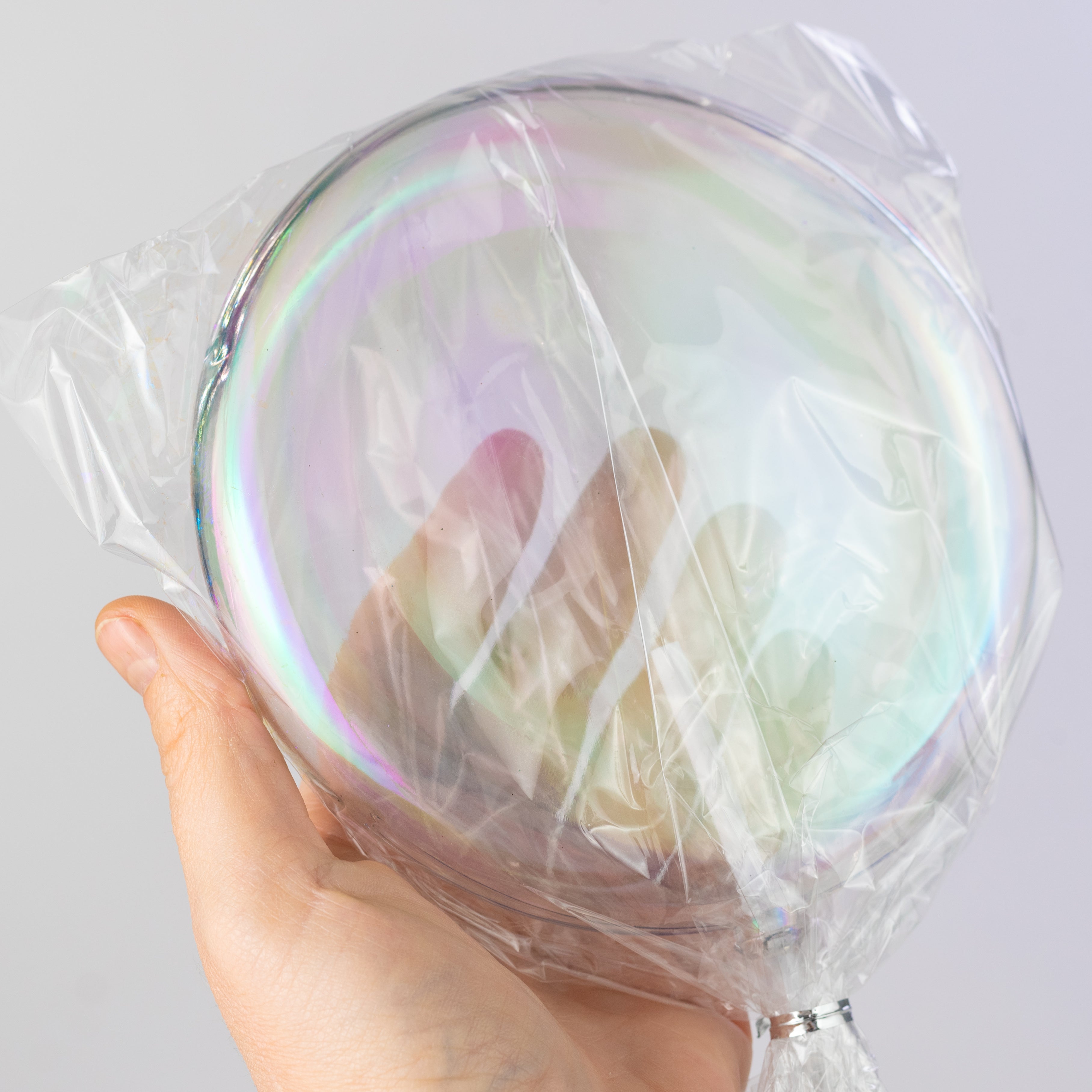 6" x 14" Candy Lollipop Stick: Clear Iridescent