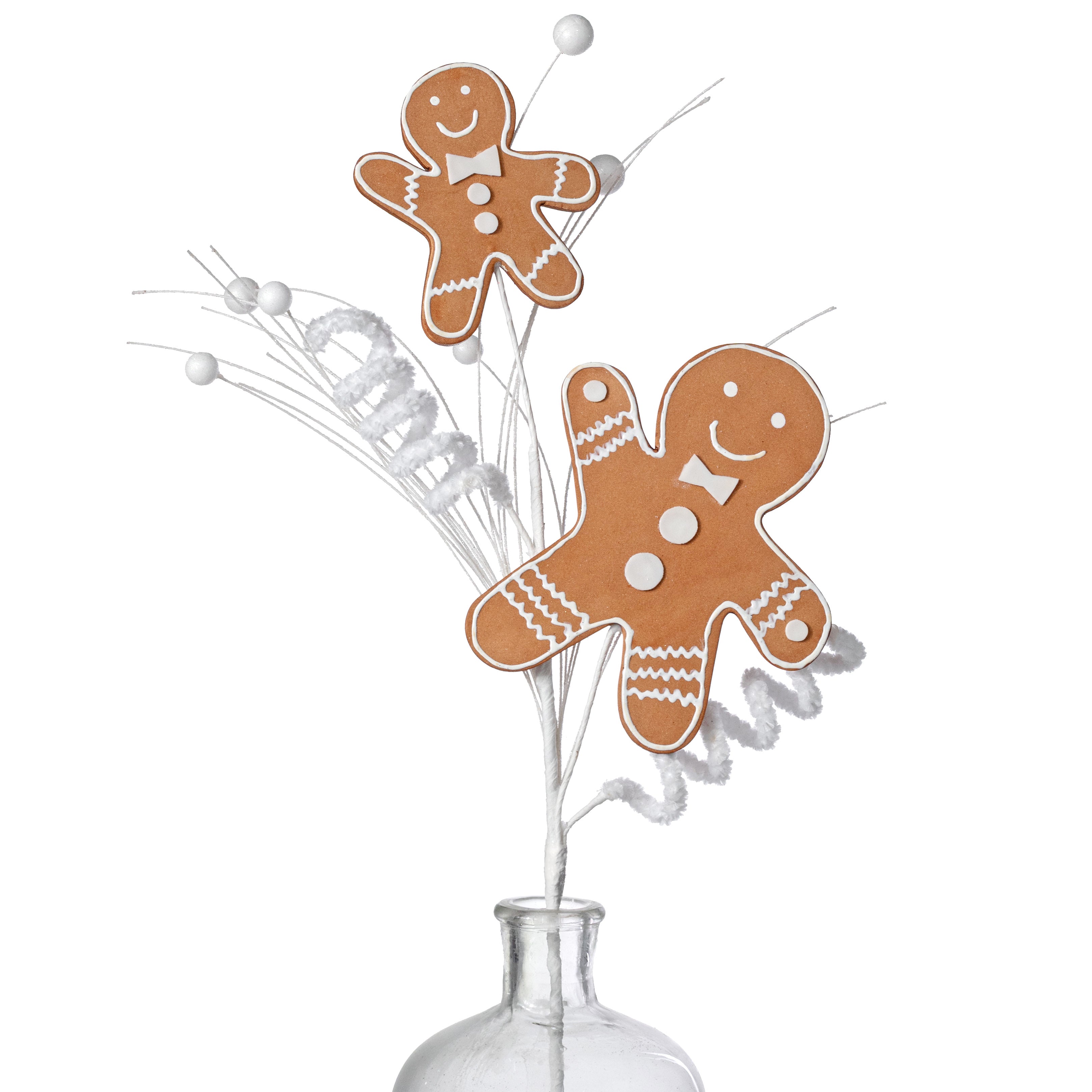 24" Gingerbread Cookie Man & Snow Spray