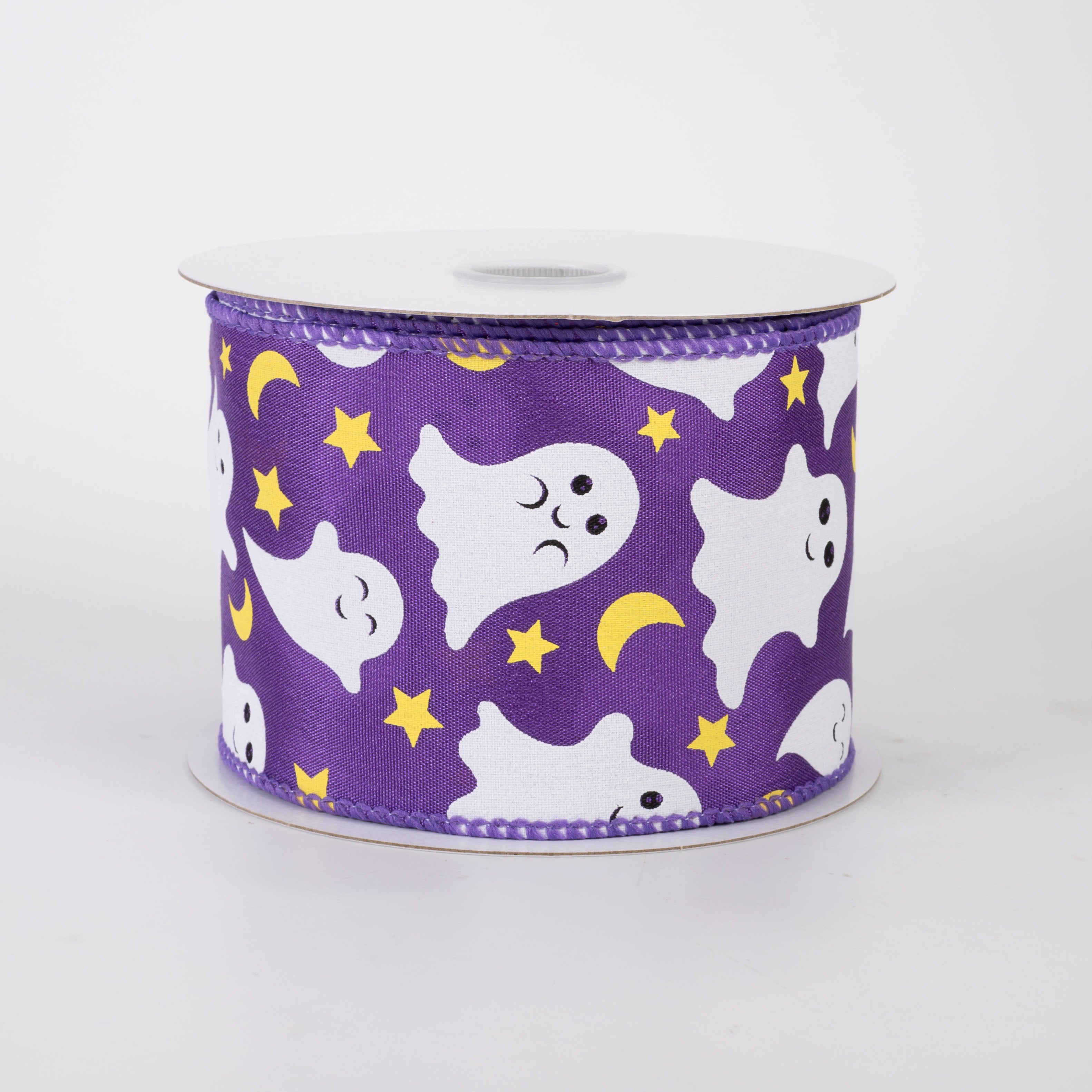 2.5" Cutie Ghosts Ribbon: Purple (10 Yards)