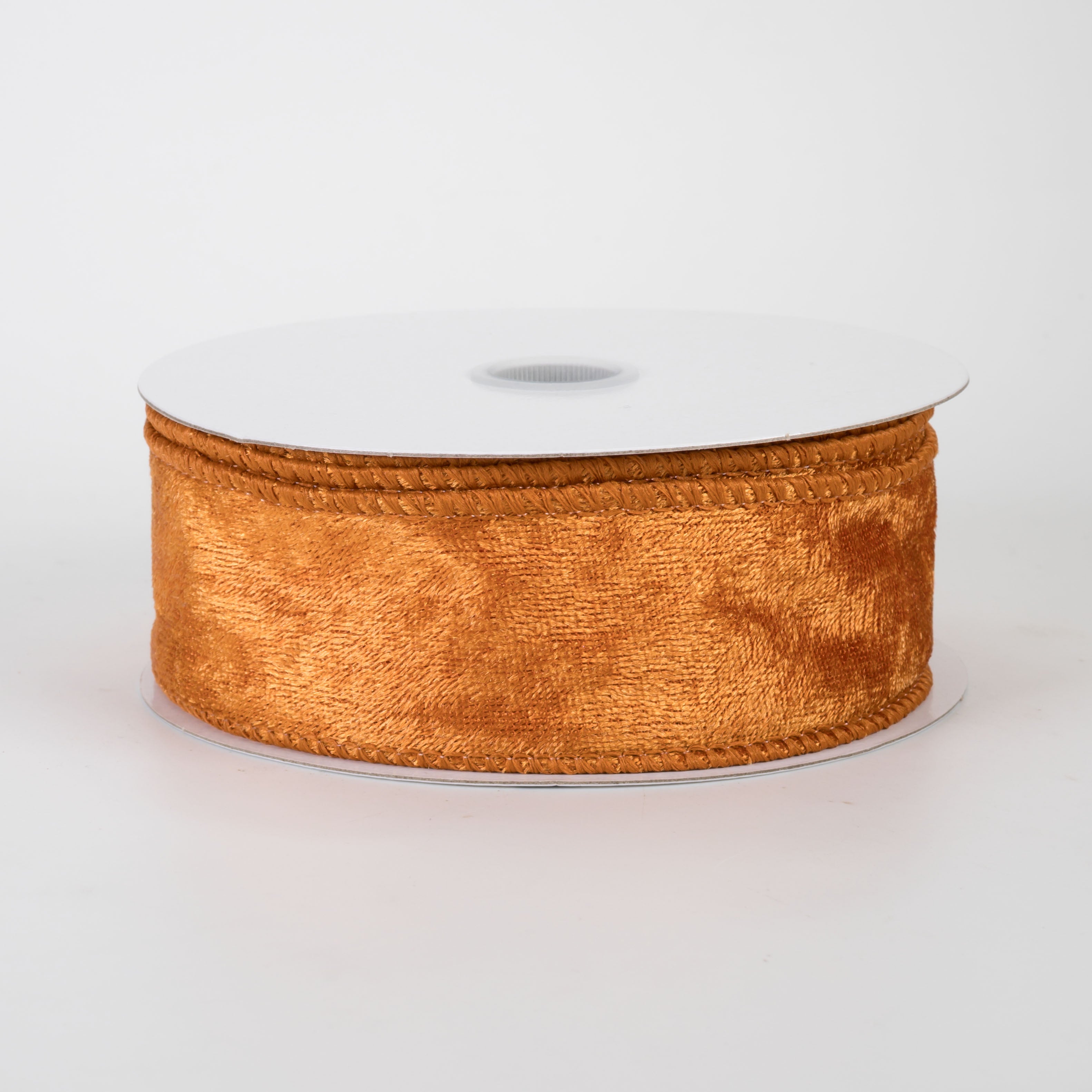 1.5" Lush Velvet Ribbon: Light Rust Orange (10 Yards)
