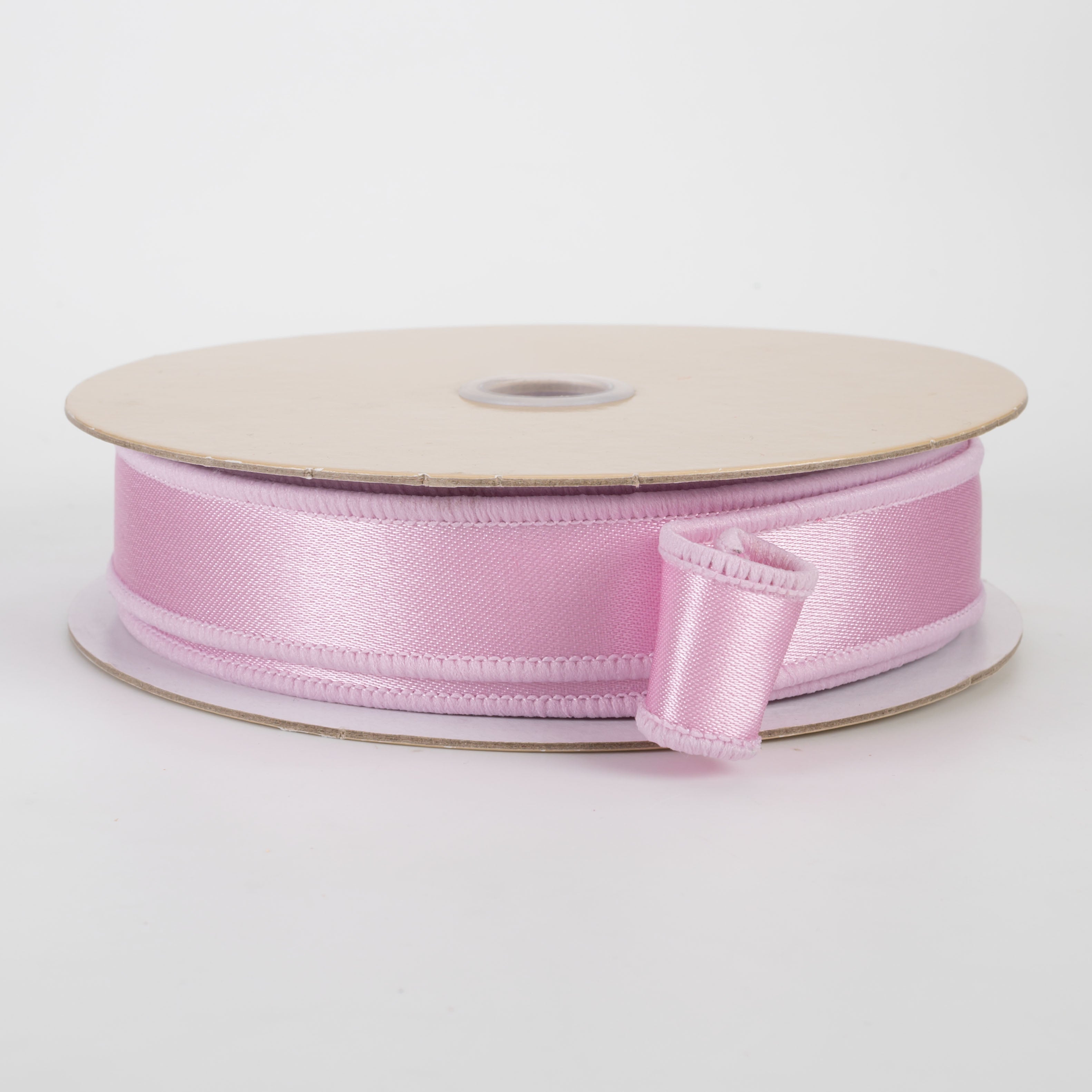 7/8" Double Sided Fused Satin Ribbon: Bright Pink (10 Yards)