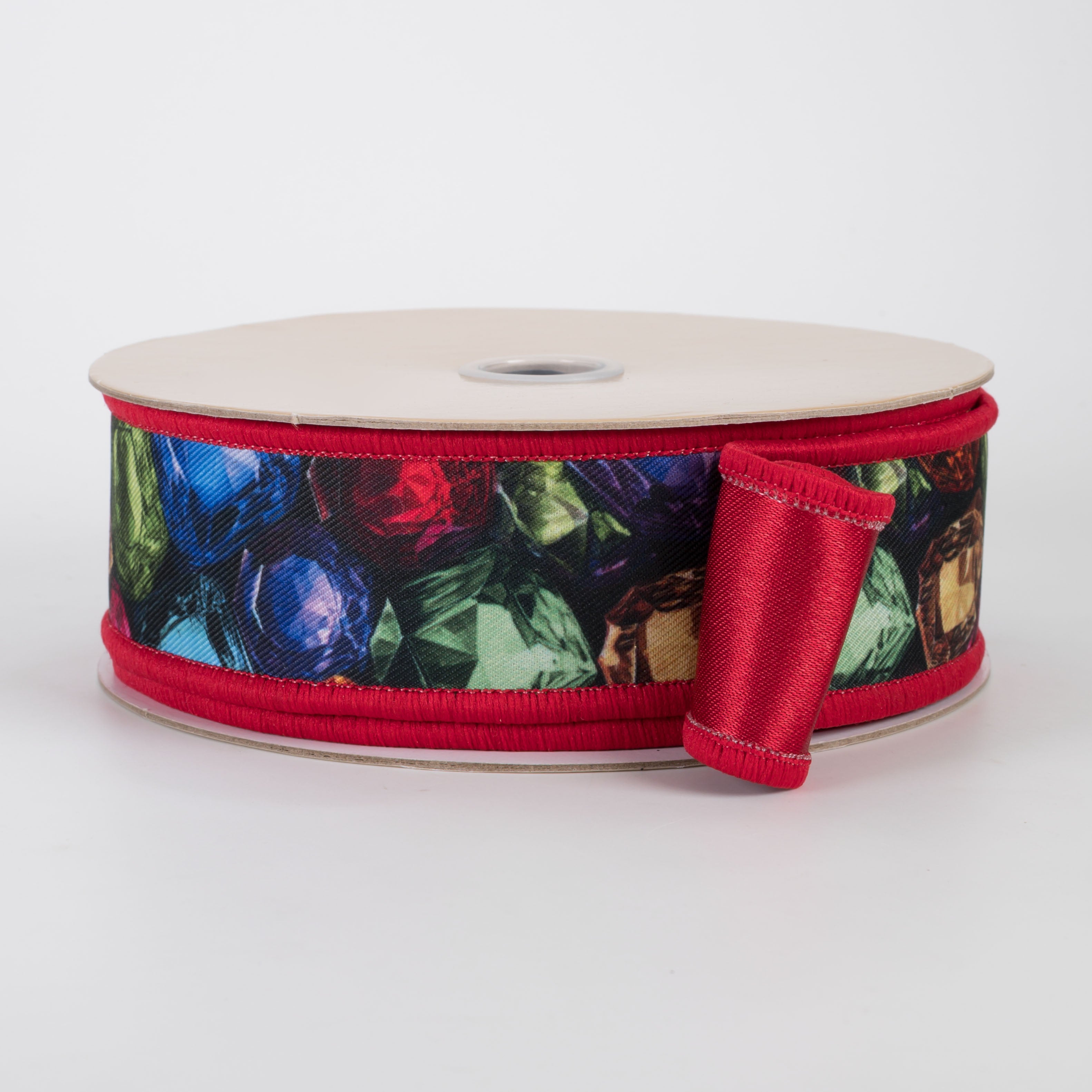 1.5" Double Sided Fused Jewel Gems Ribbon (10 Yards)