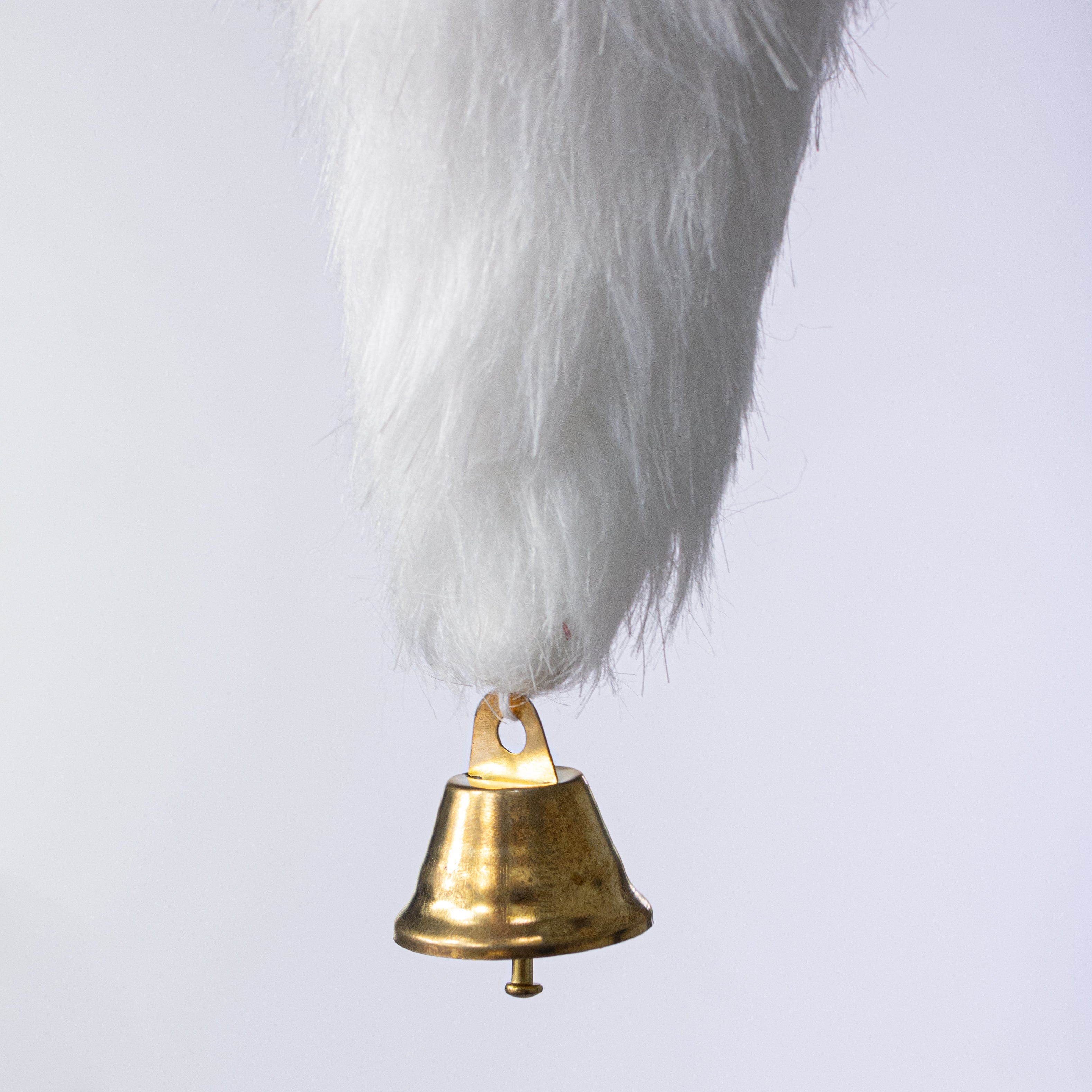 18" Velvet Hat Santa Face Ornament: Green