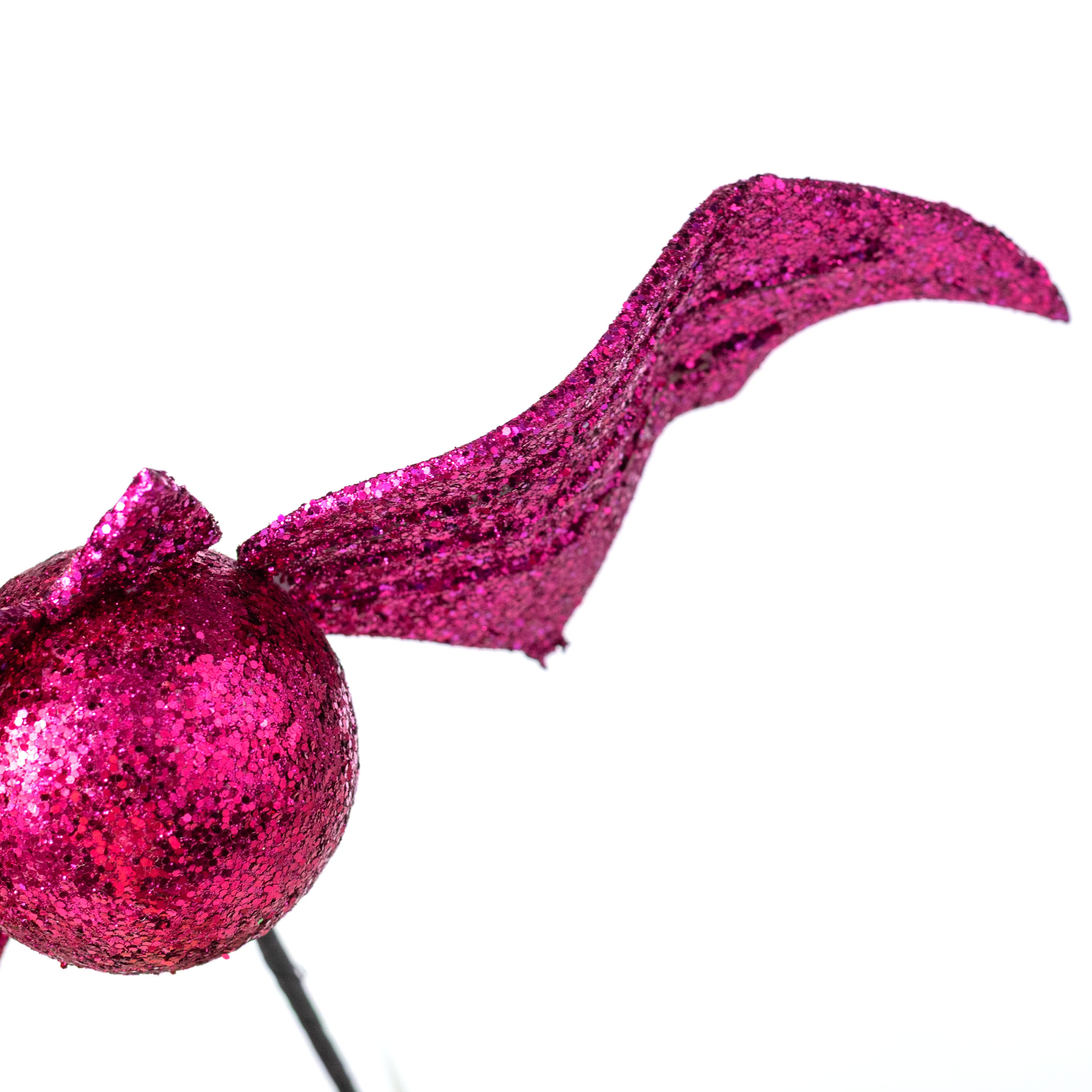 21" Glitter Bat Spray: Fuchsia Pink