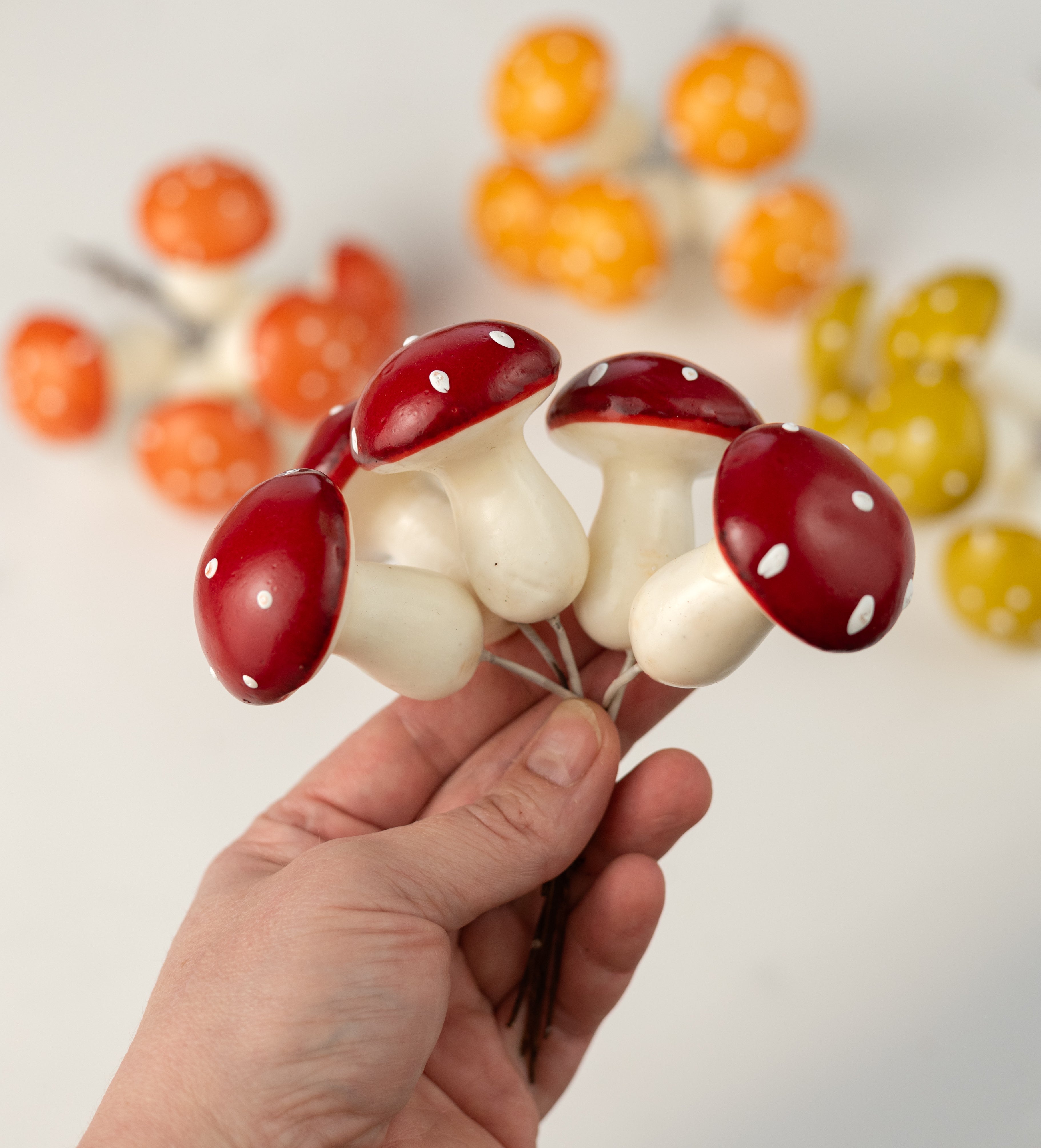 2" Assorted Mushroom Picks (Box of 24)