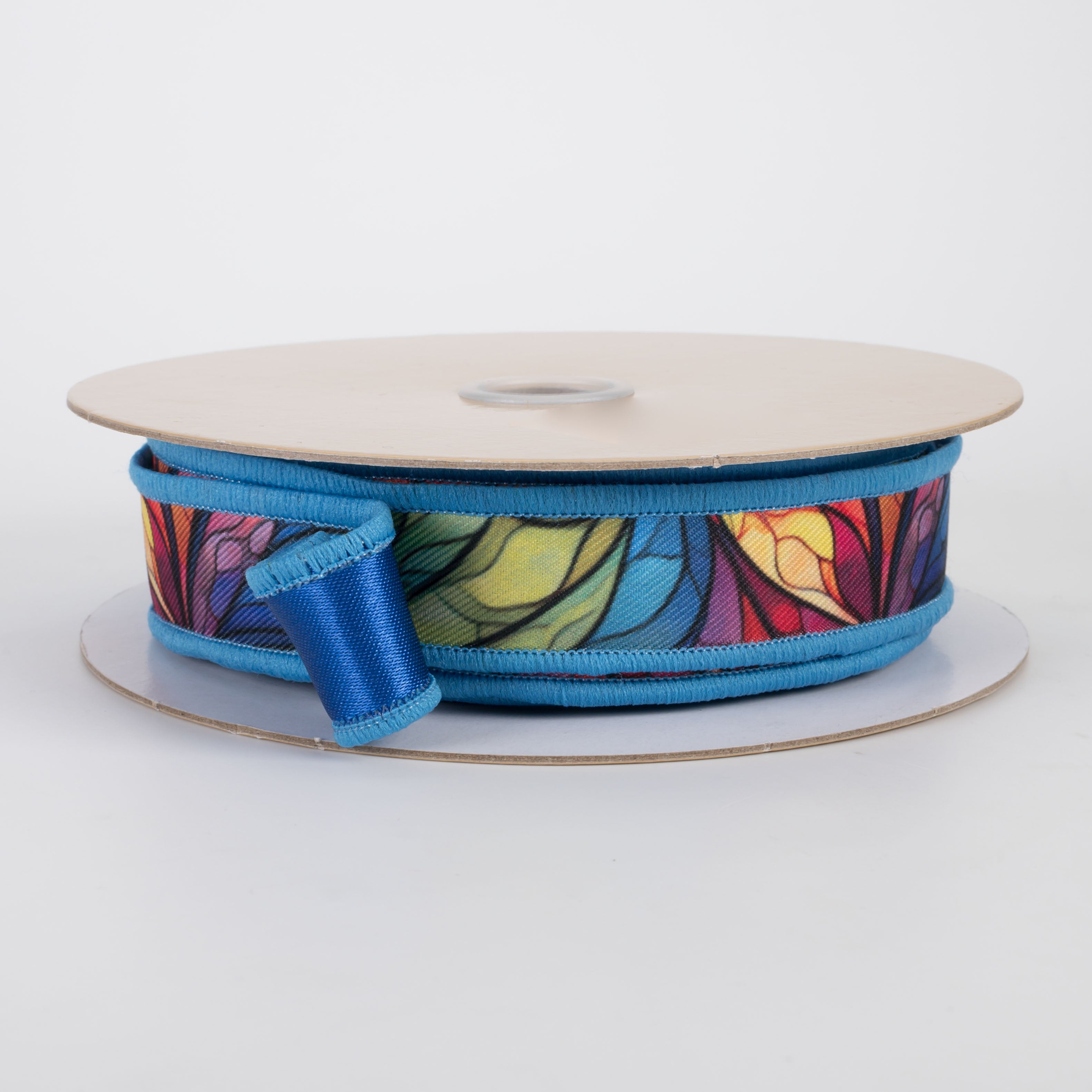 7/8" Double Sided Fused Stained Glass Ribbon (10 Yards)