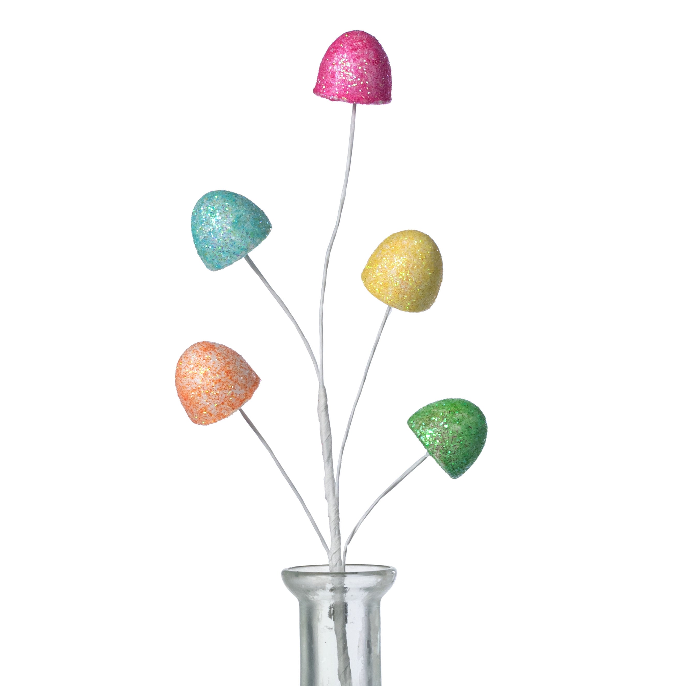 11" Glittered Foam Gumdrops Pick: Candy Multicolor