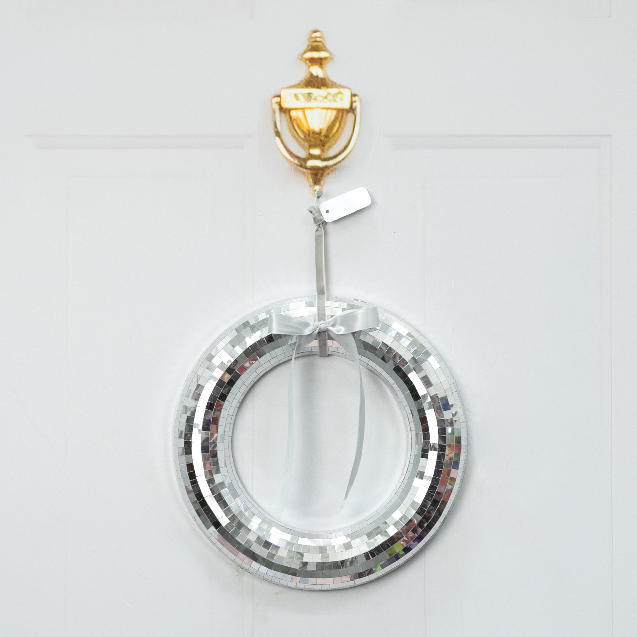 11.5" Mirror Disco Ball Wreath Ornament
