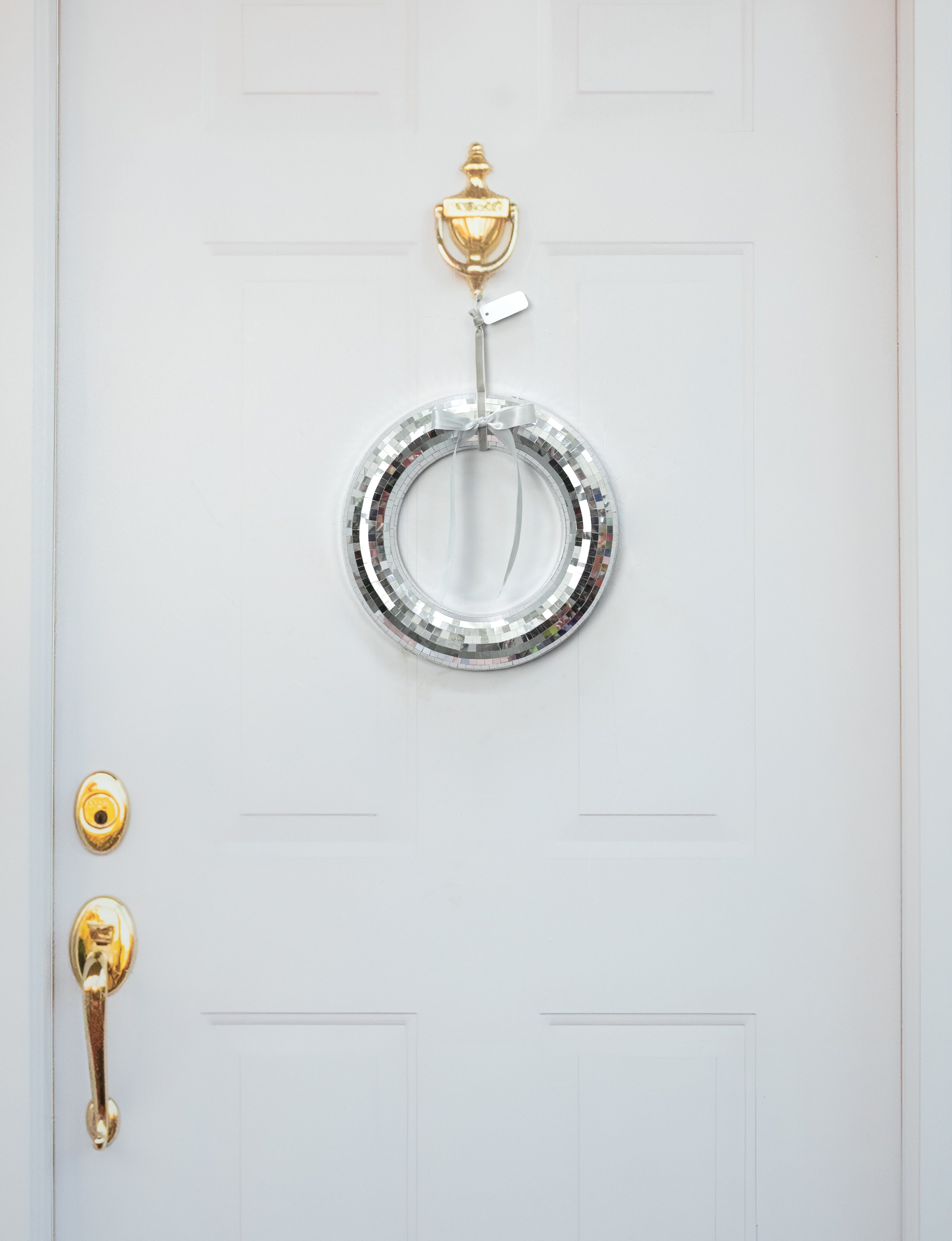 11.5" Mirror Disco Ball Wreath Ornament