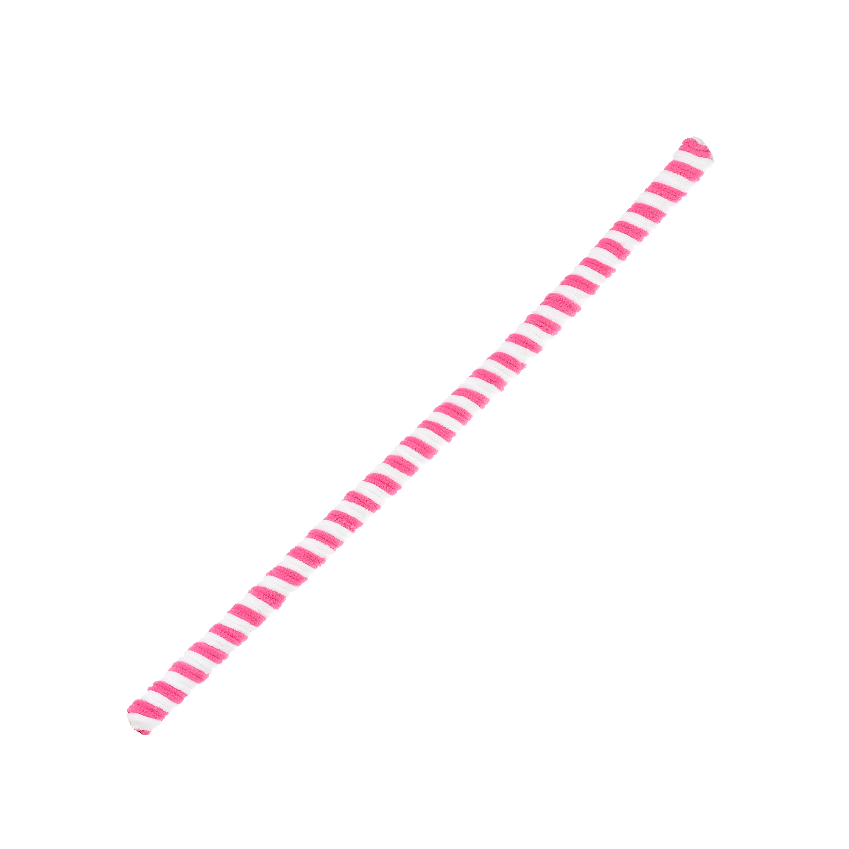 28" Velvet Peppermint Candy Cane Stick: Pink & White