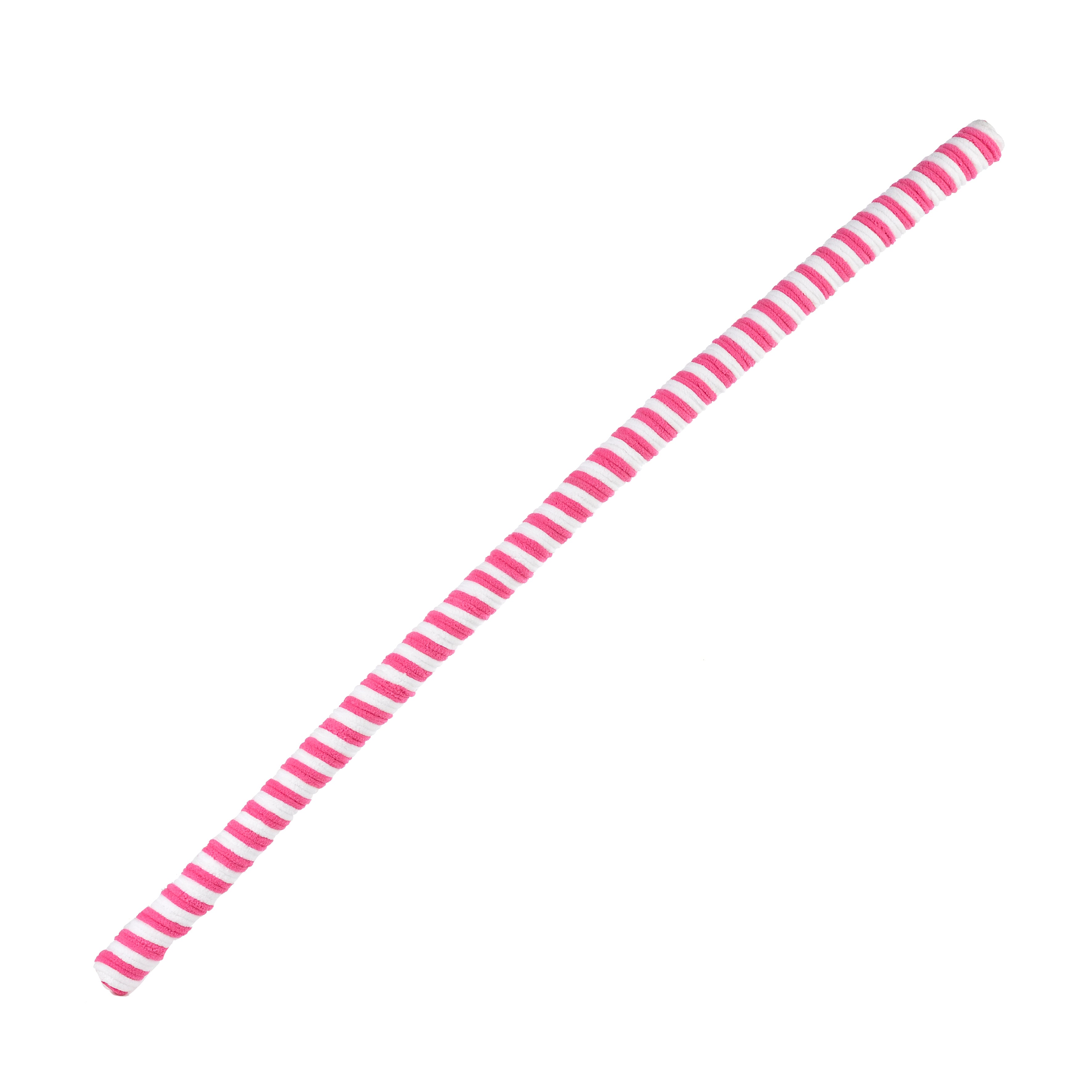 38" Velvet Peppermint Candy Cane Stick: Pink & White