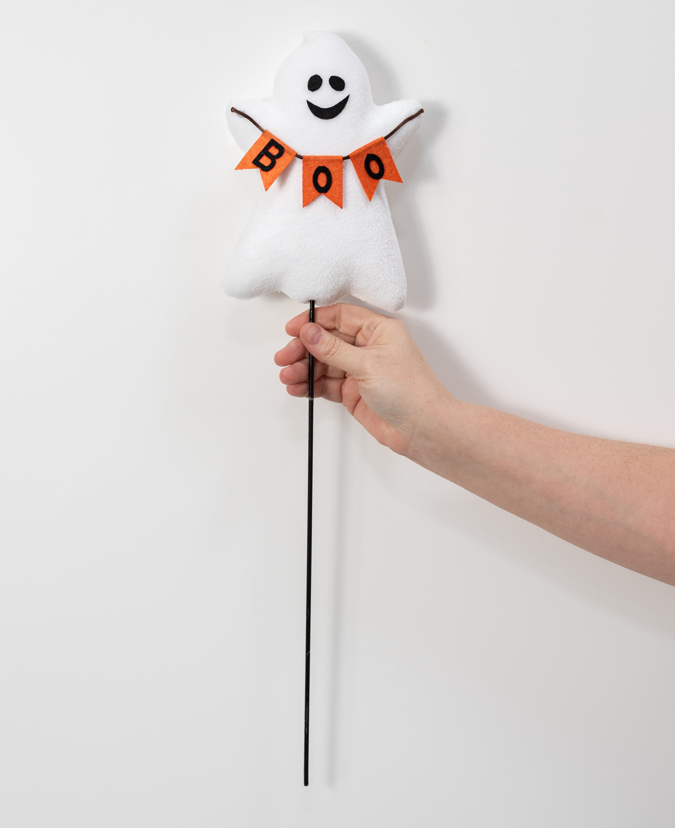 22" Plush Boo Banner Ghost Pick