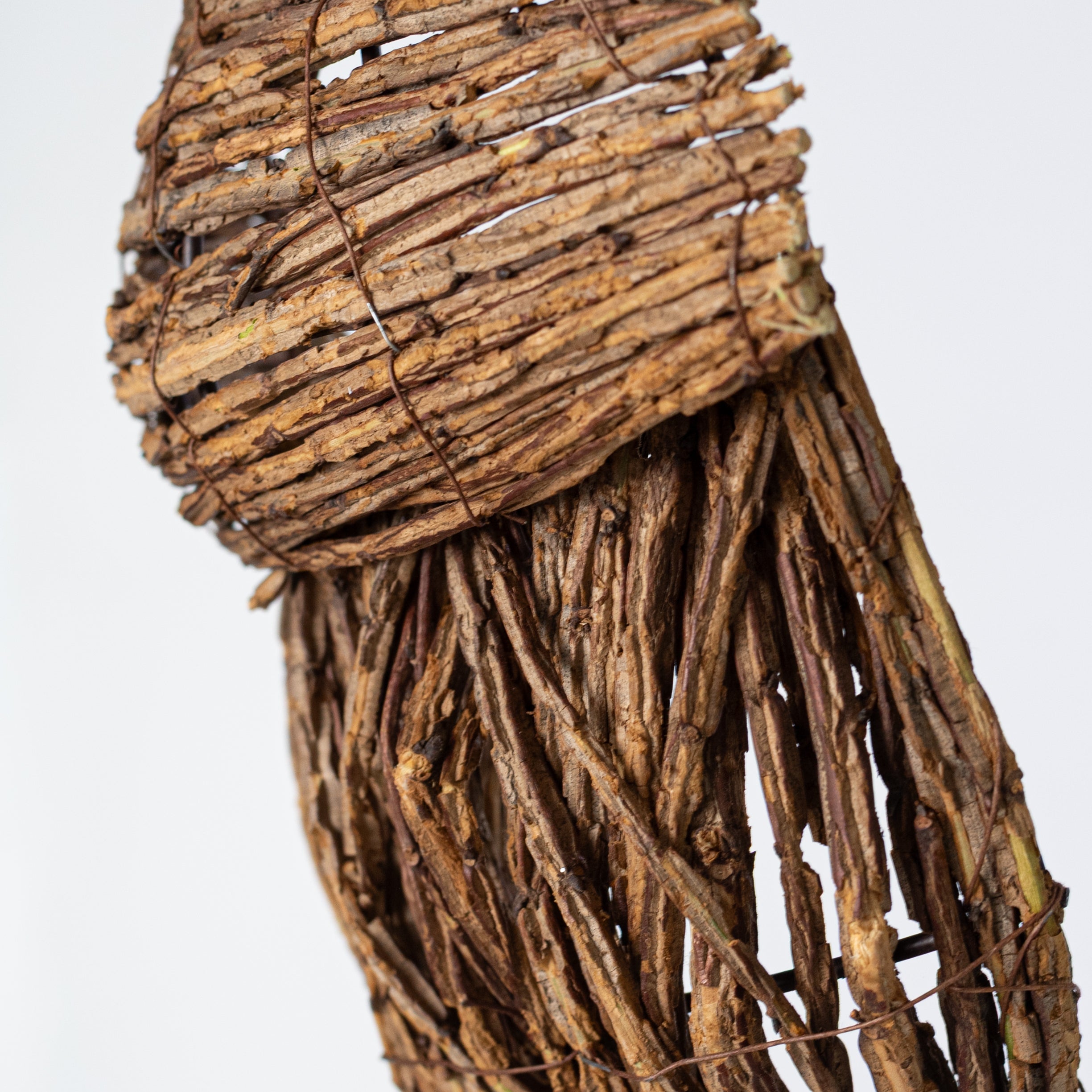 13.5" Rattan Acorn Ornament