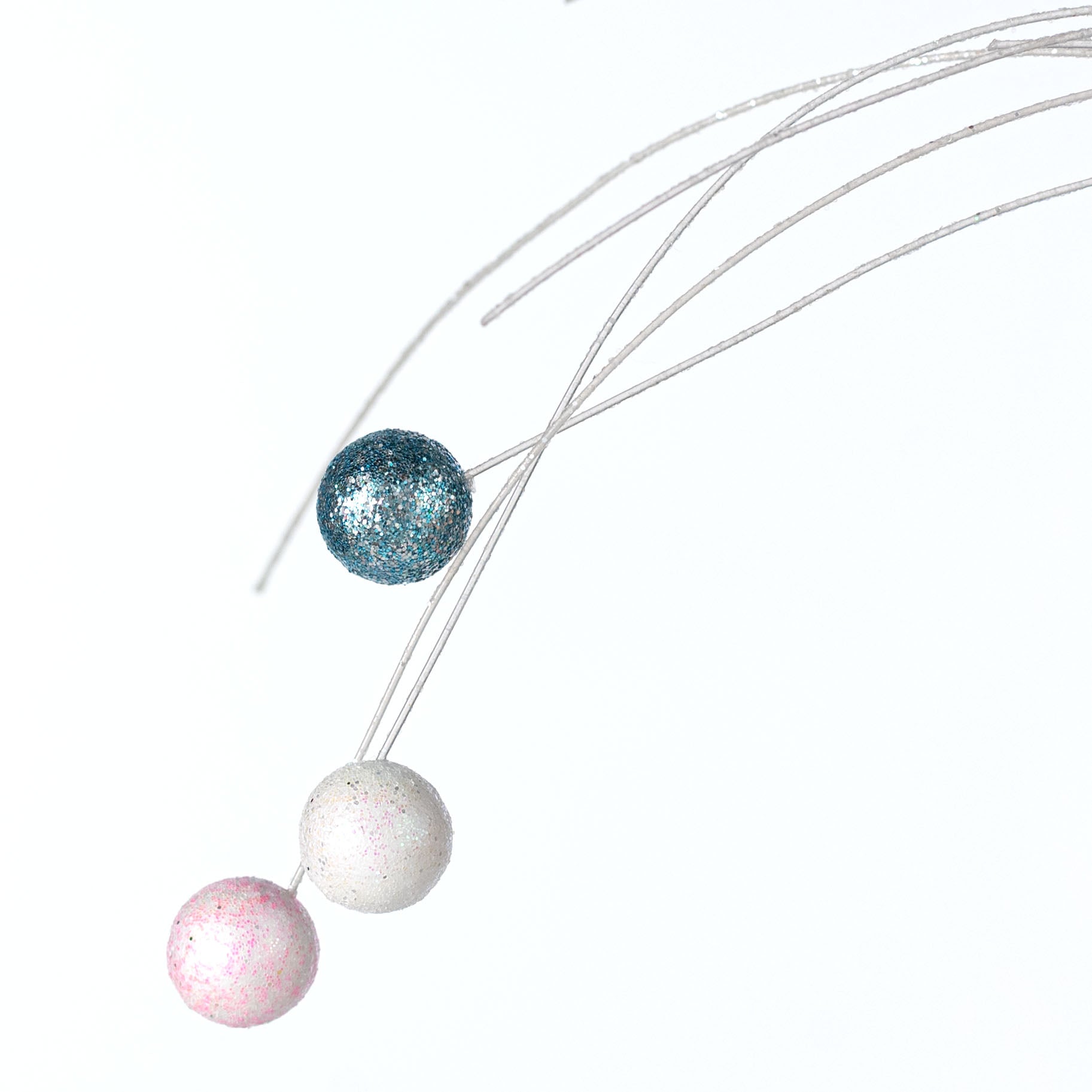 37" Pastel Sprinkle Cupcake Spray: Pink & Blue
