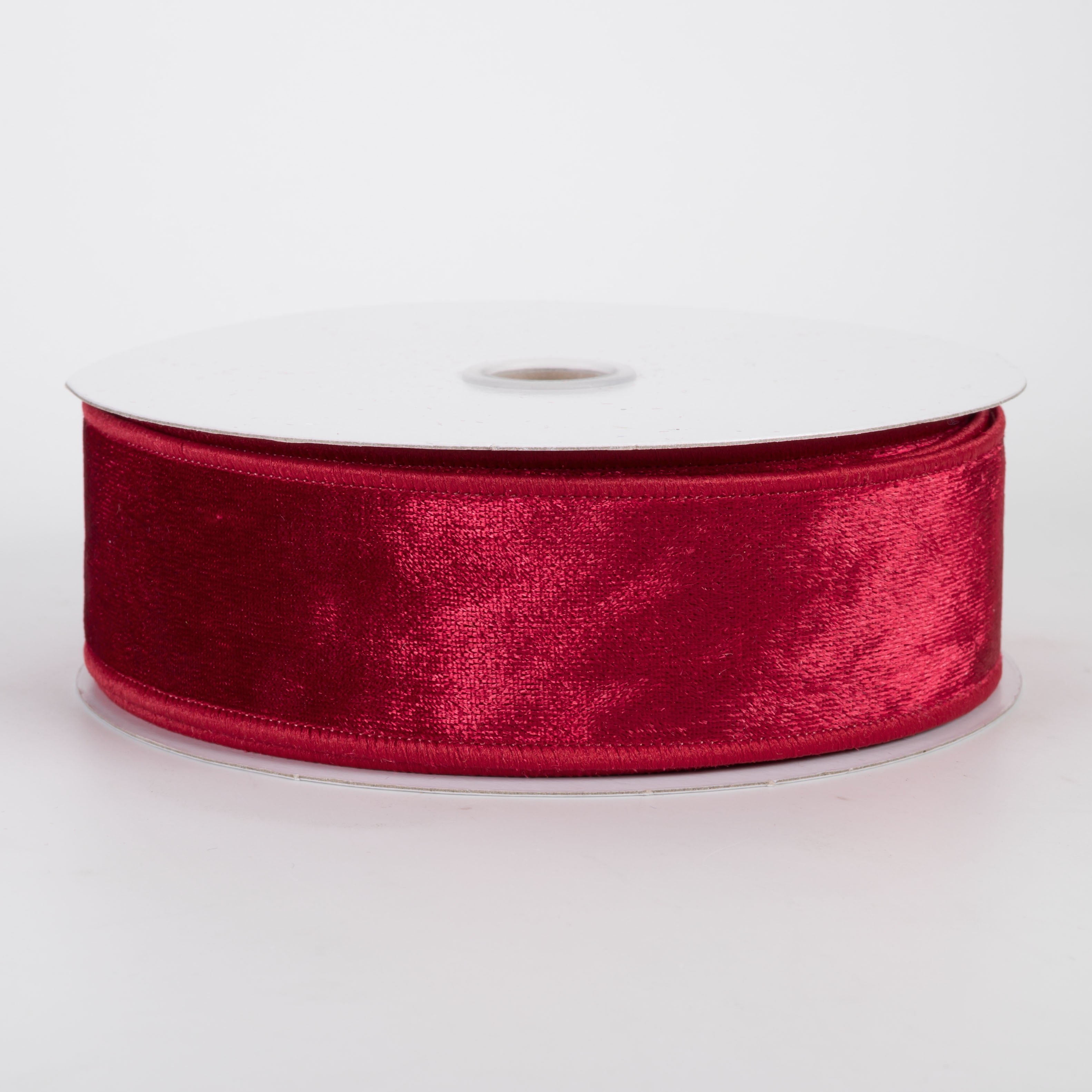 1.5" Lush Velvet Matte Satin Backed Ribbon: Red (10 Yards)