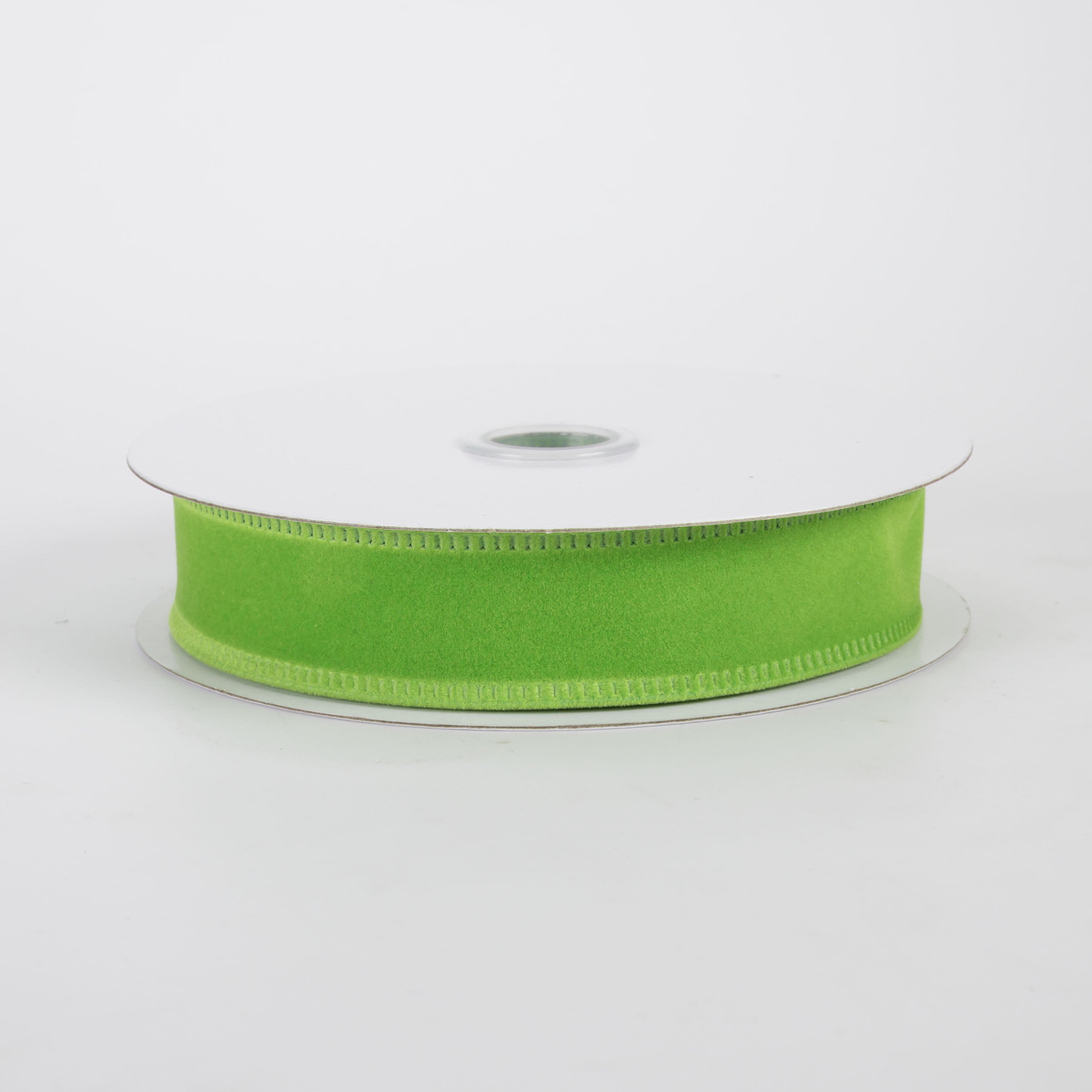 7/8" Value Velvet Ribbon: Lime Green (10 Yards)