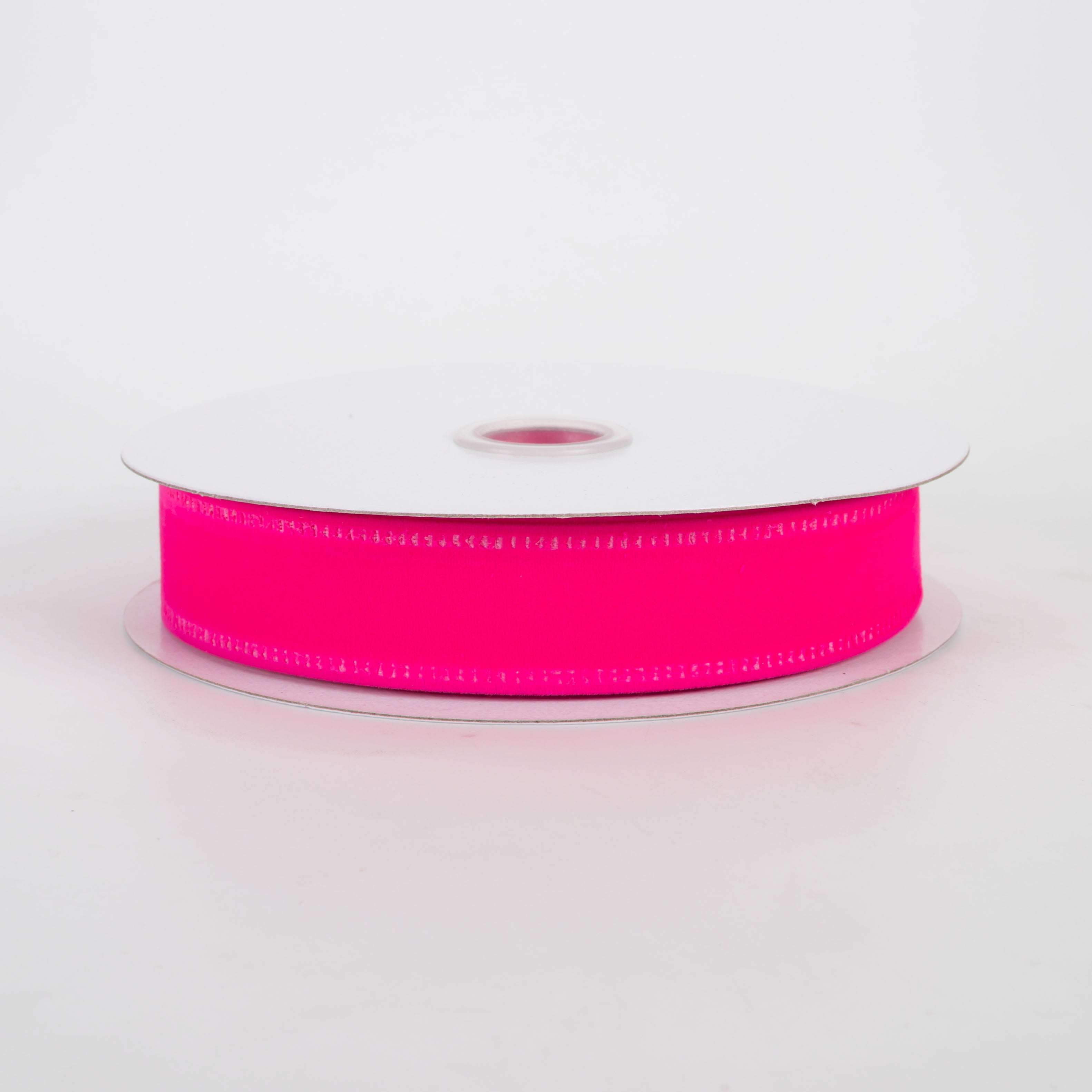 7/8" Value Velvet Ribbon: Neon Hot Pink (10 Yards)