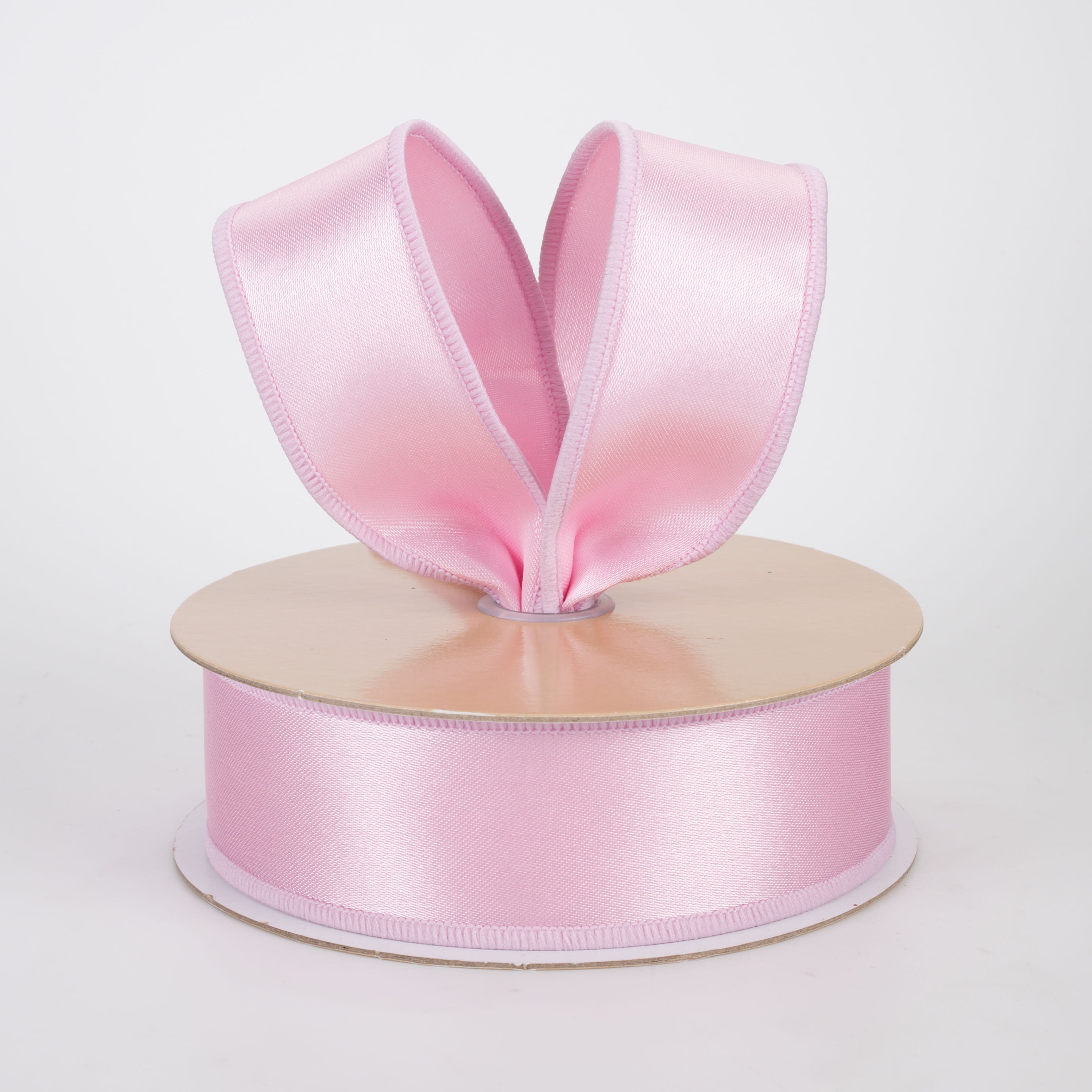 1.5" Double Sided Fused Satin Ribbon: Pink (10 Yards)
