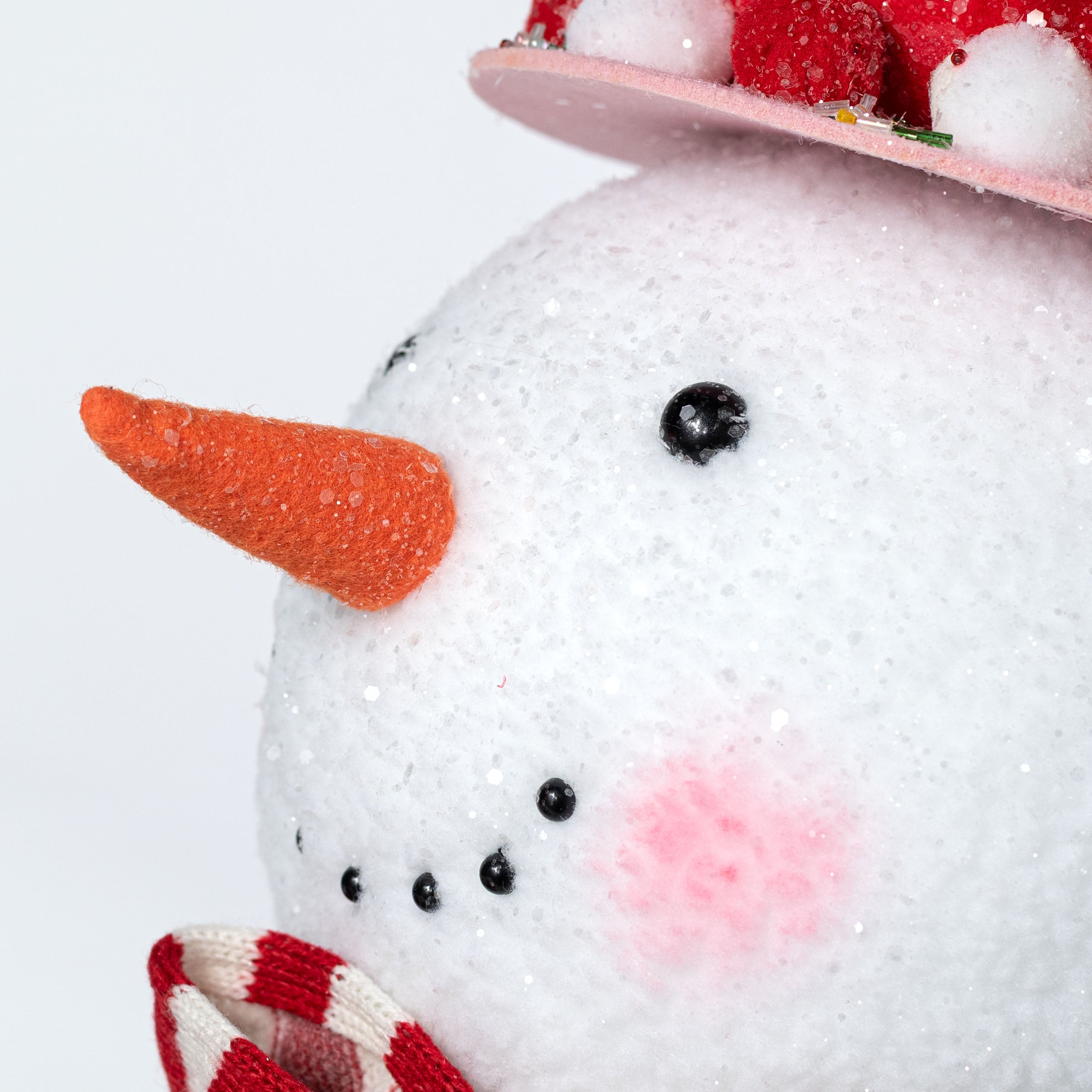 14" Ice Cream Snowman Head Tree & Table Topper