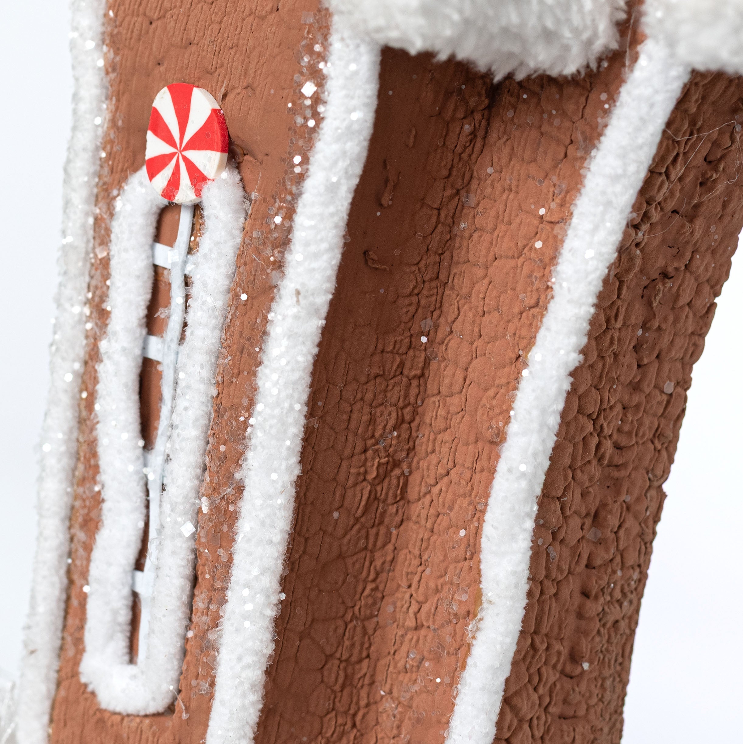 13" Peppermint Gingerbread House Decor