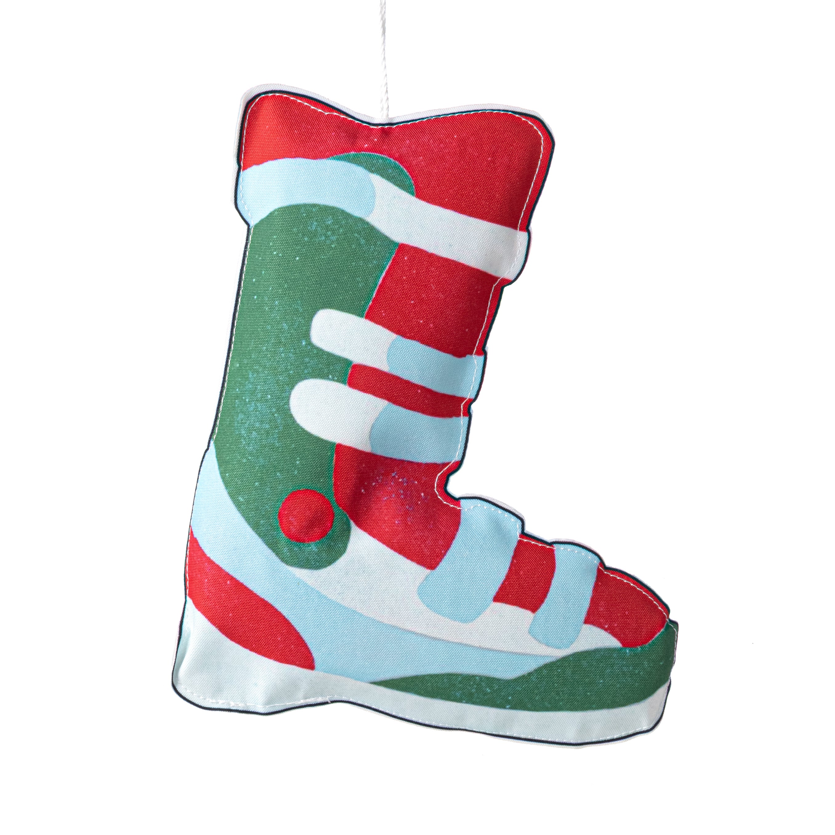 10" Fabric Ski Boot Ornament