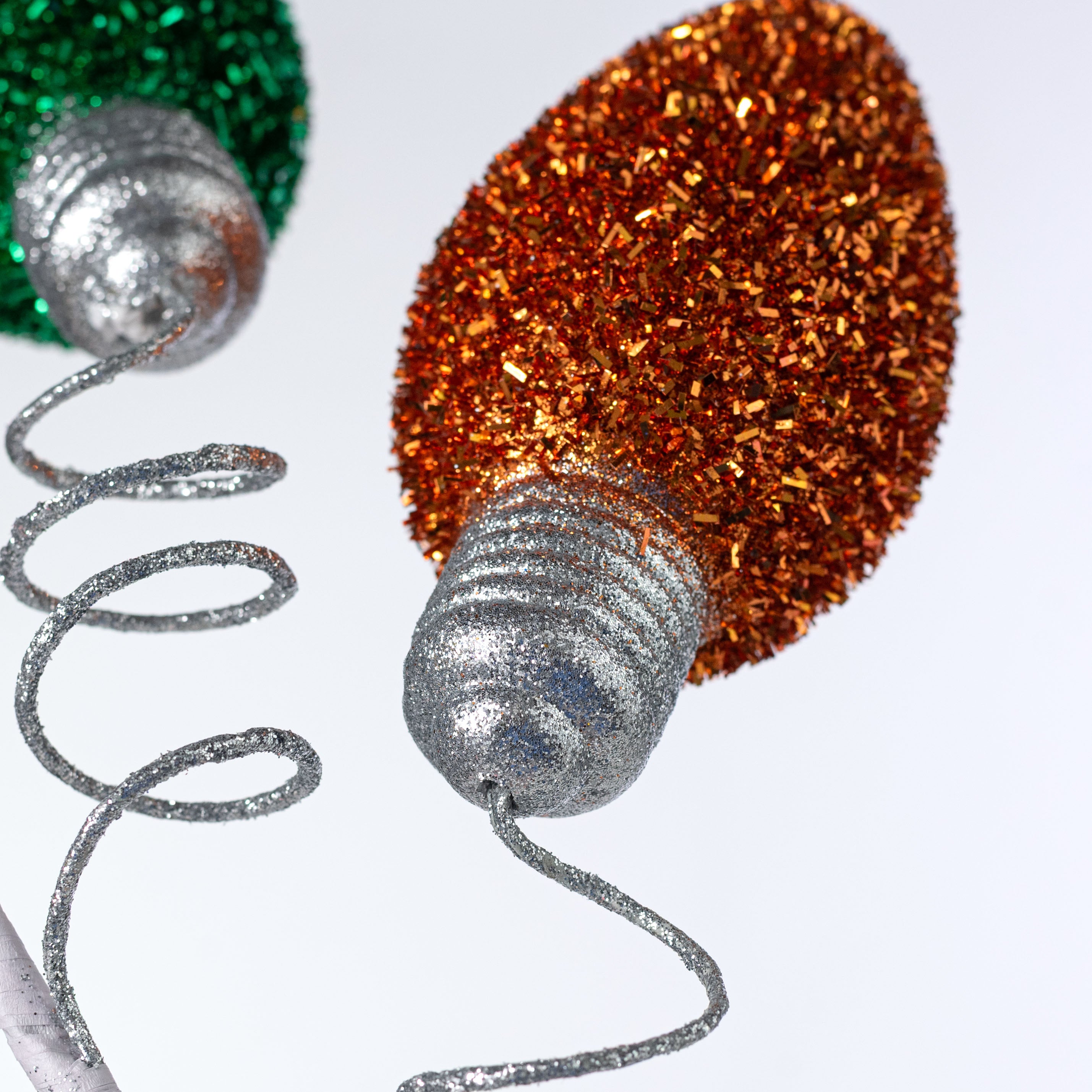 36" V-Cut Foil Jumbo Christmas Light Bulb Spray: Traditional Multicolor