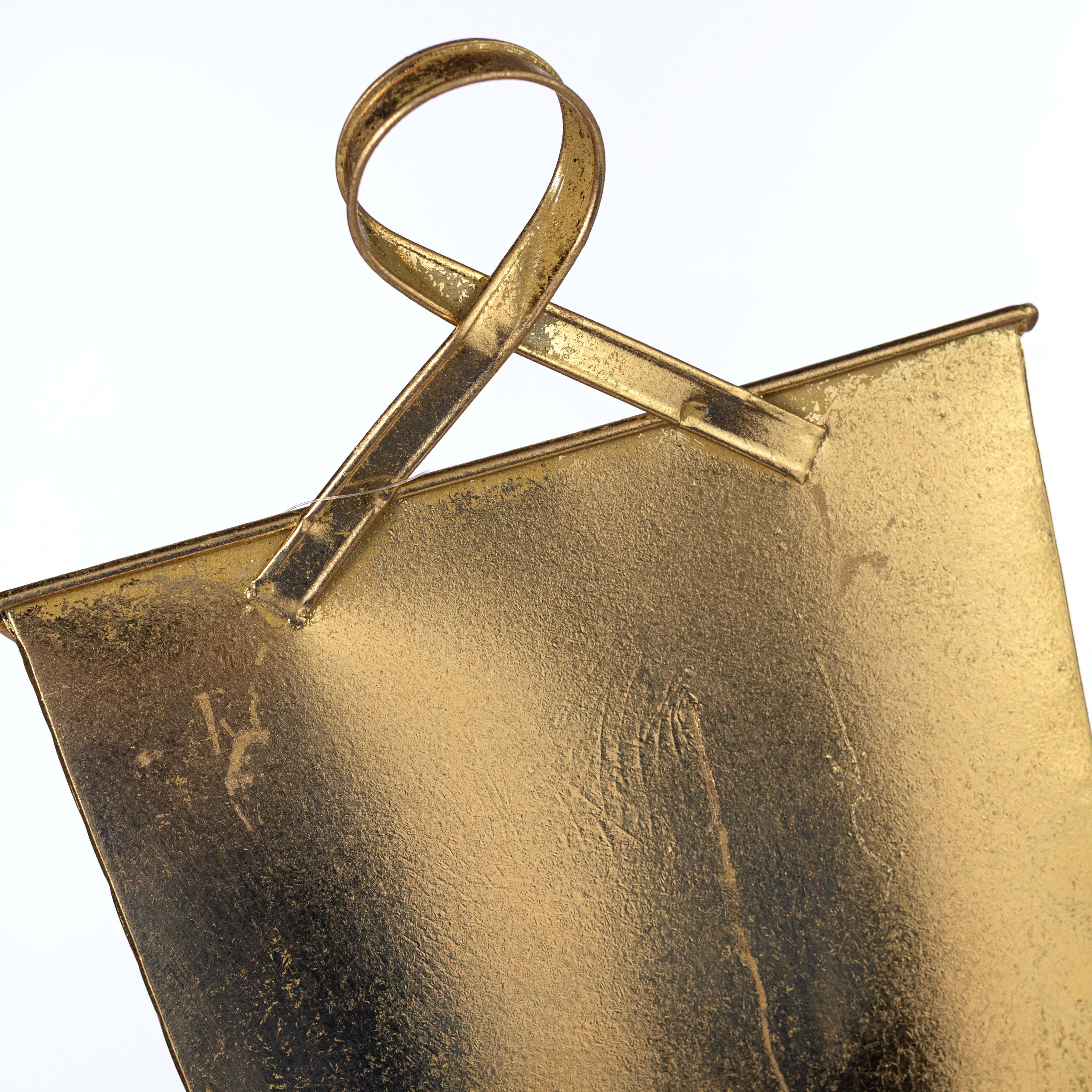 11" Metal Wall Pocket: Dazzling Gold