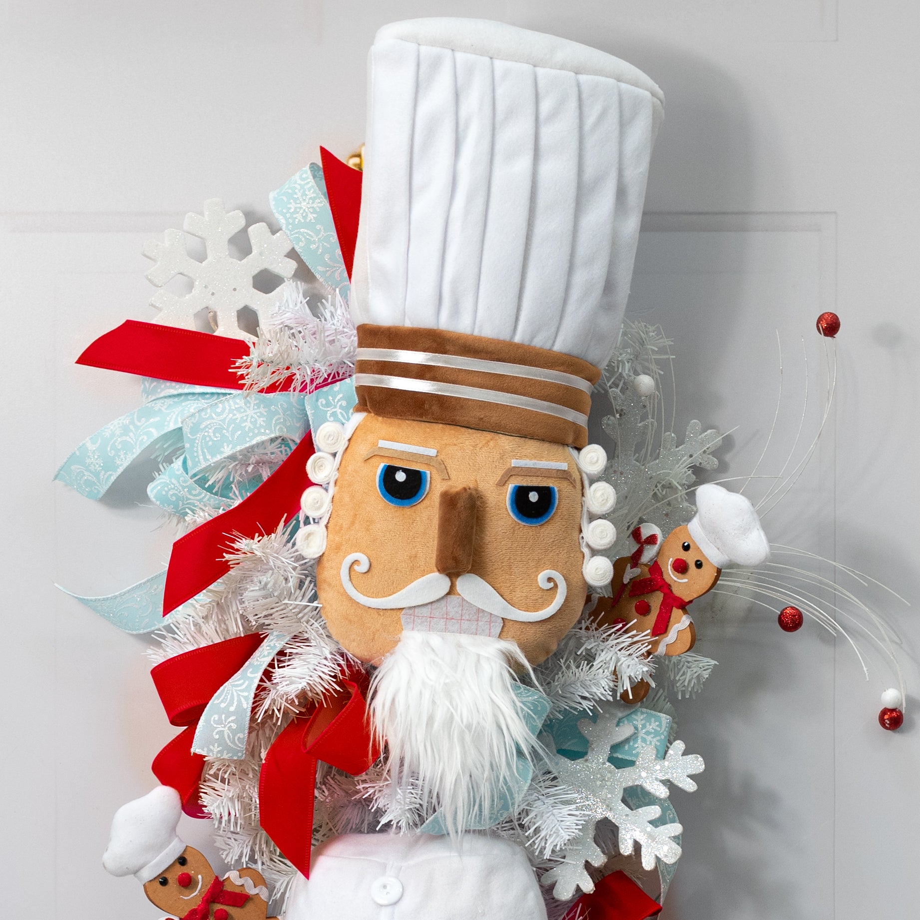 16" Plush Gingerbread Nutcracker Chef Head