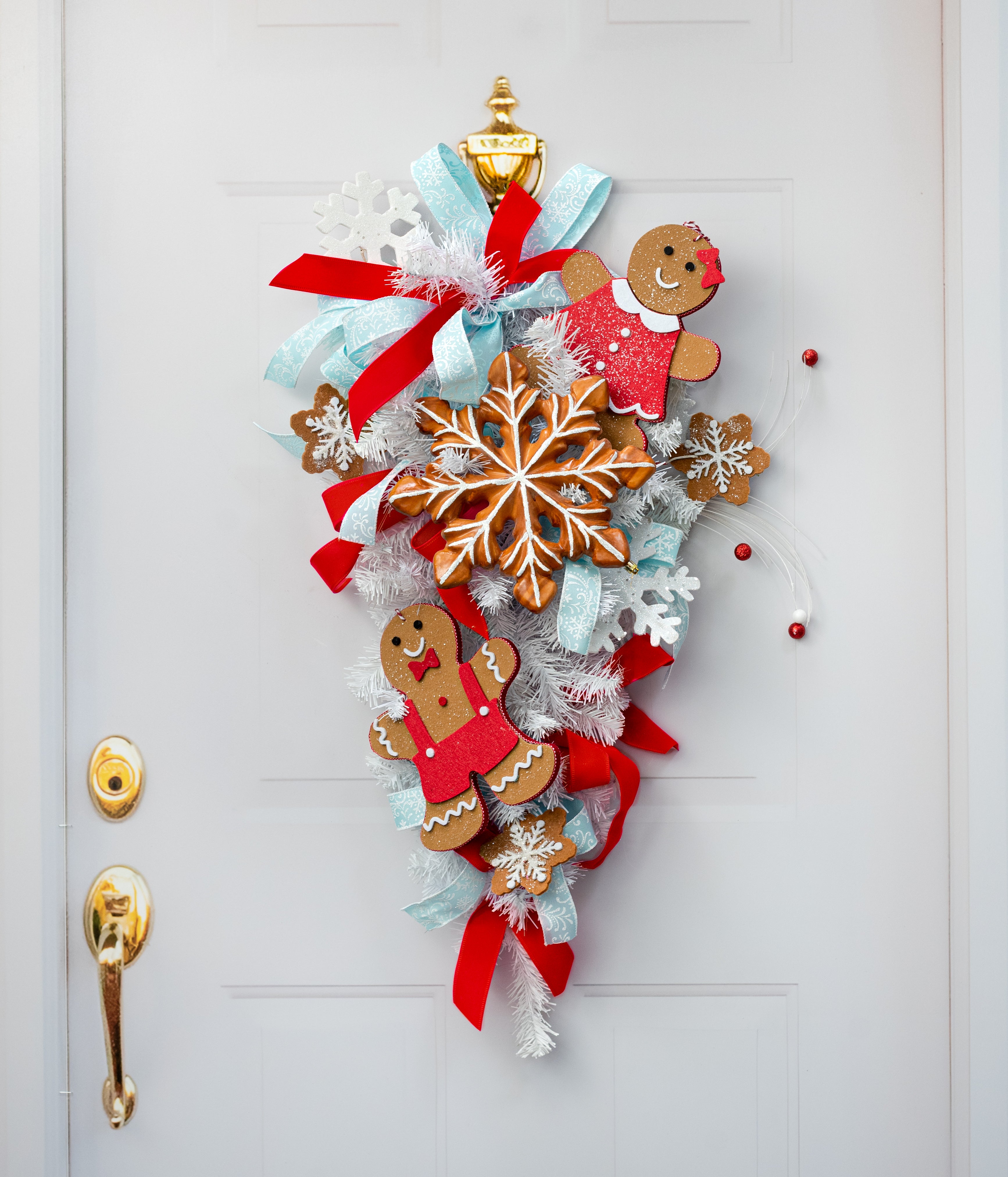 10" Gingerbread Snowflake Cookie Ornament