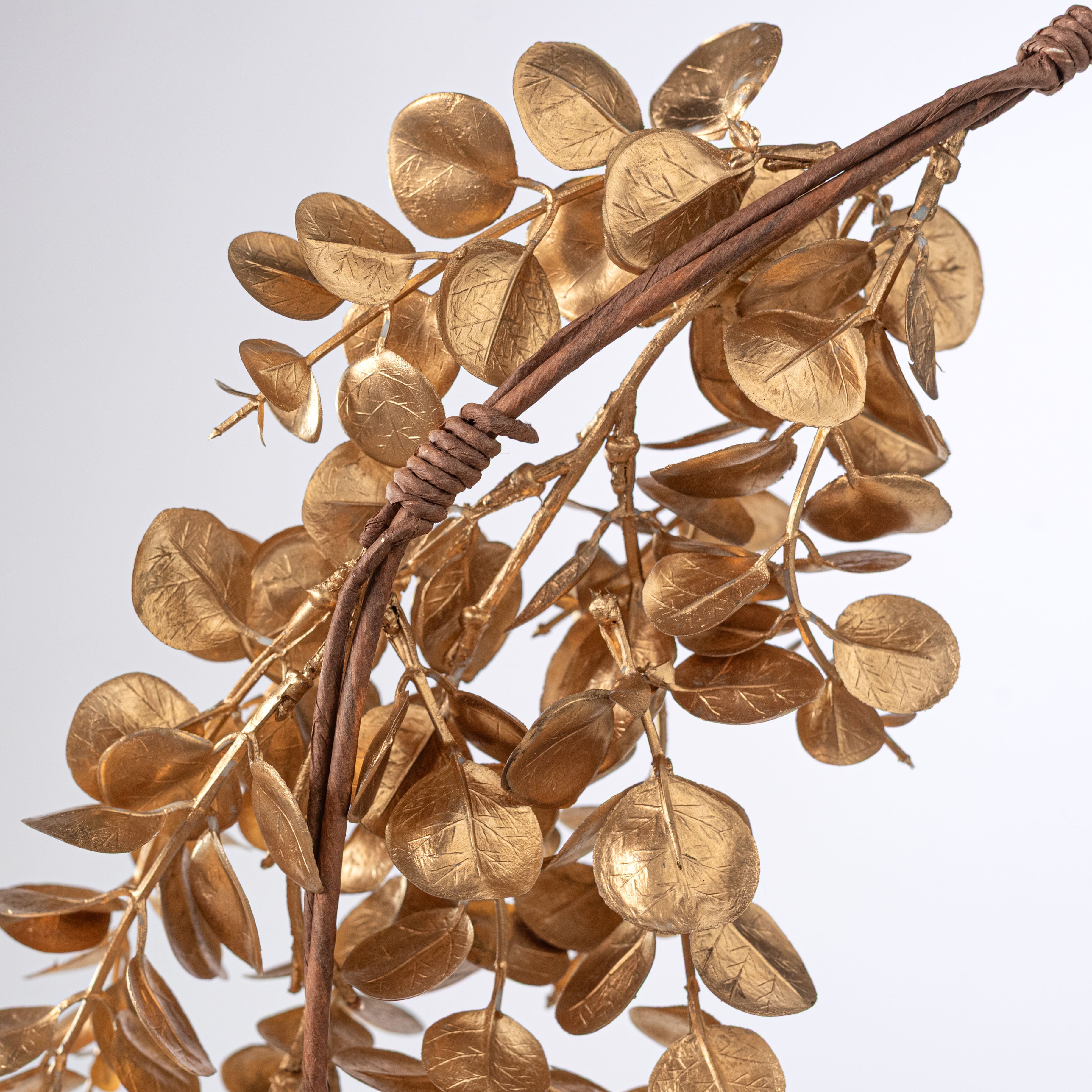 4' Eucalyptus Garland: Matte Metallic Gold