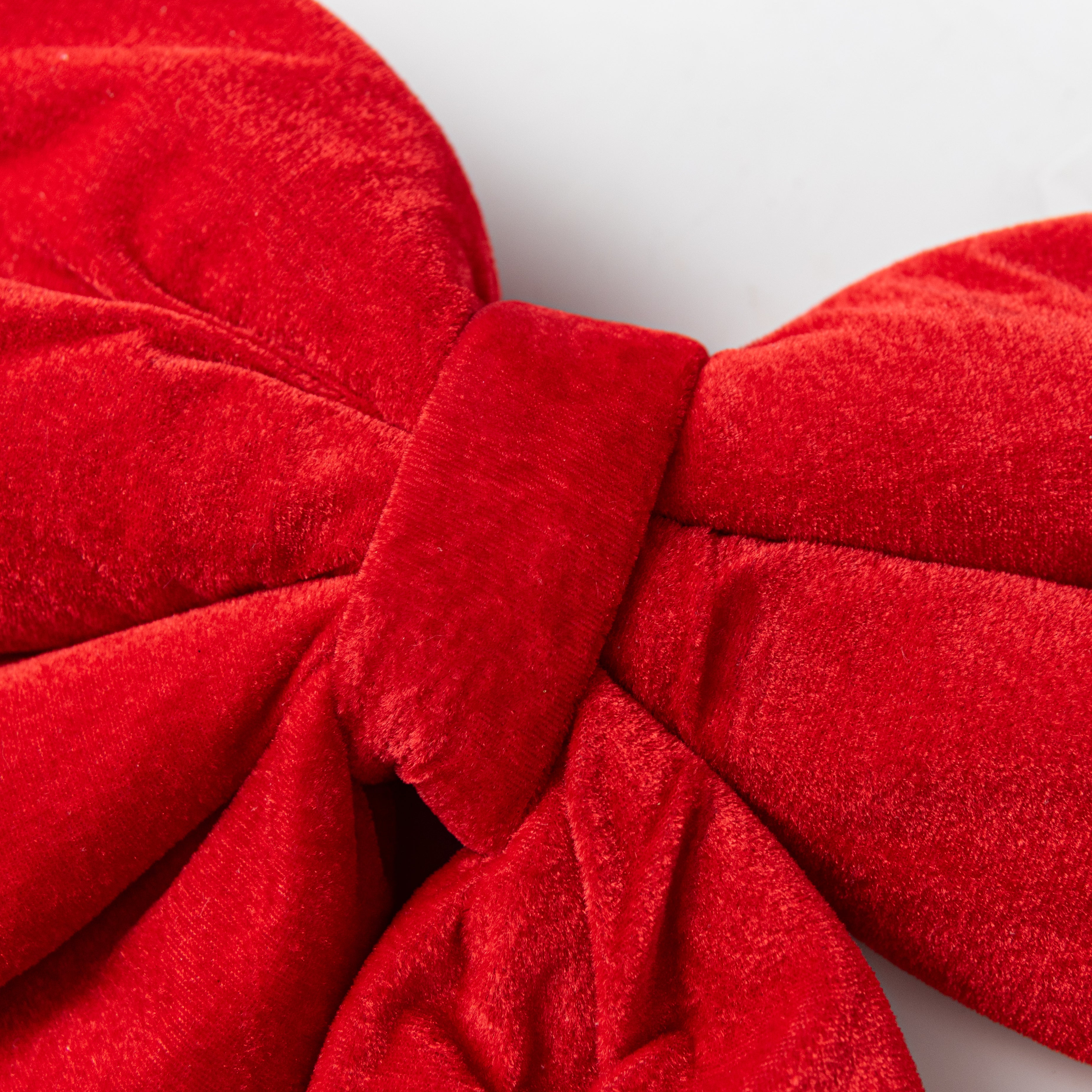 21" Deluxe Plush Velvet Bow: Red