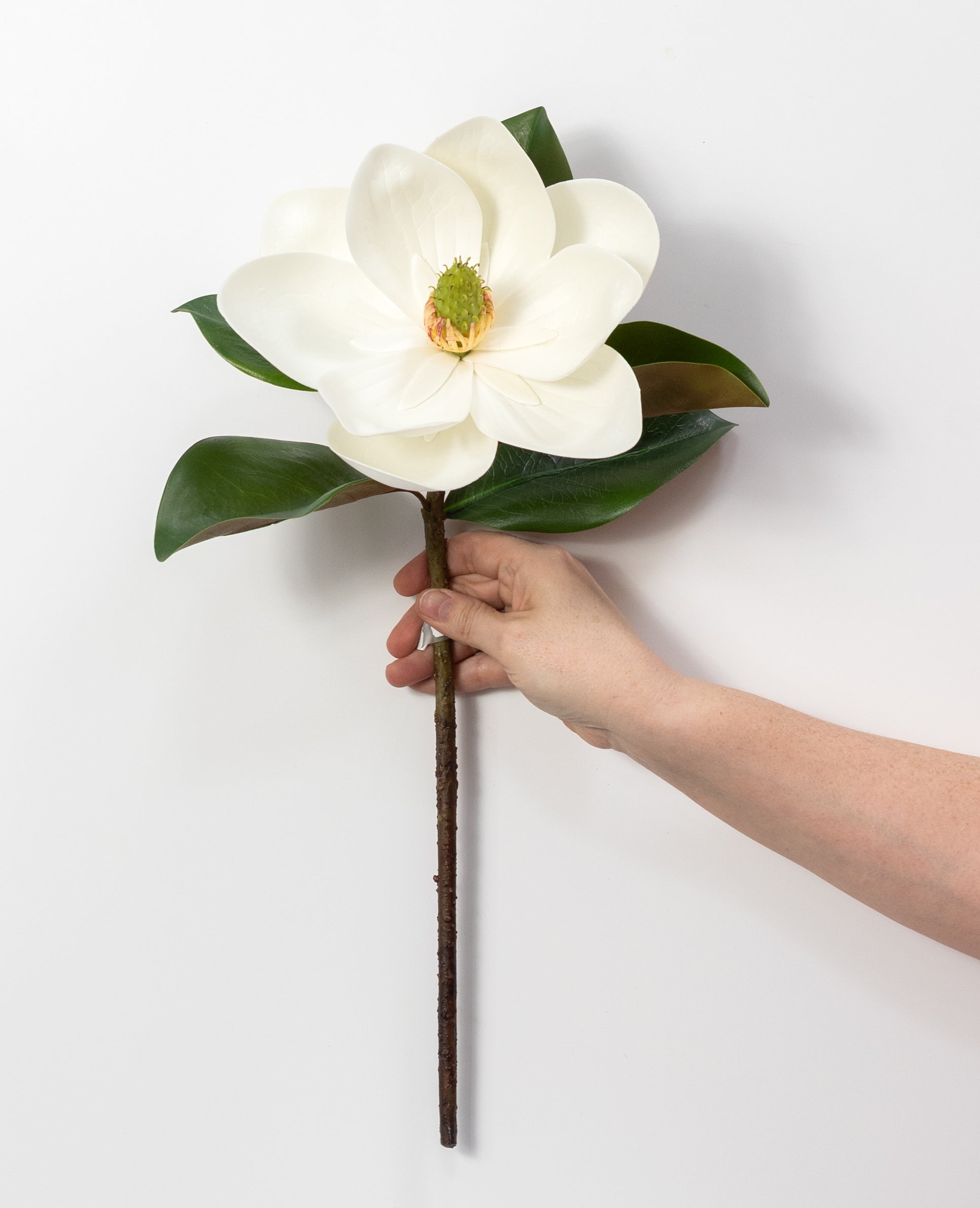 19" Real Touch Magnolia Flower Stem (UV Protected)