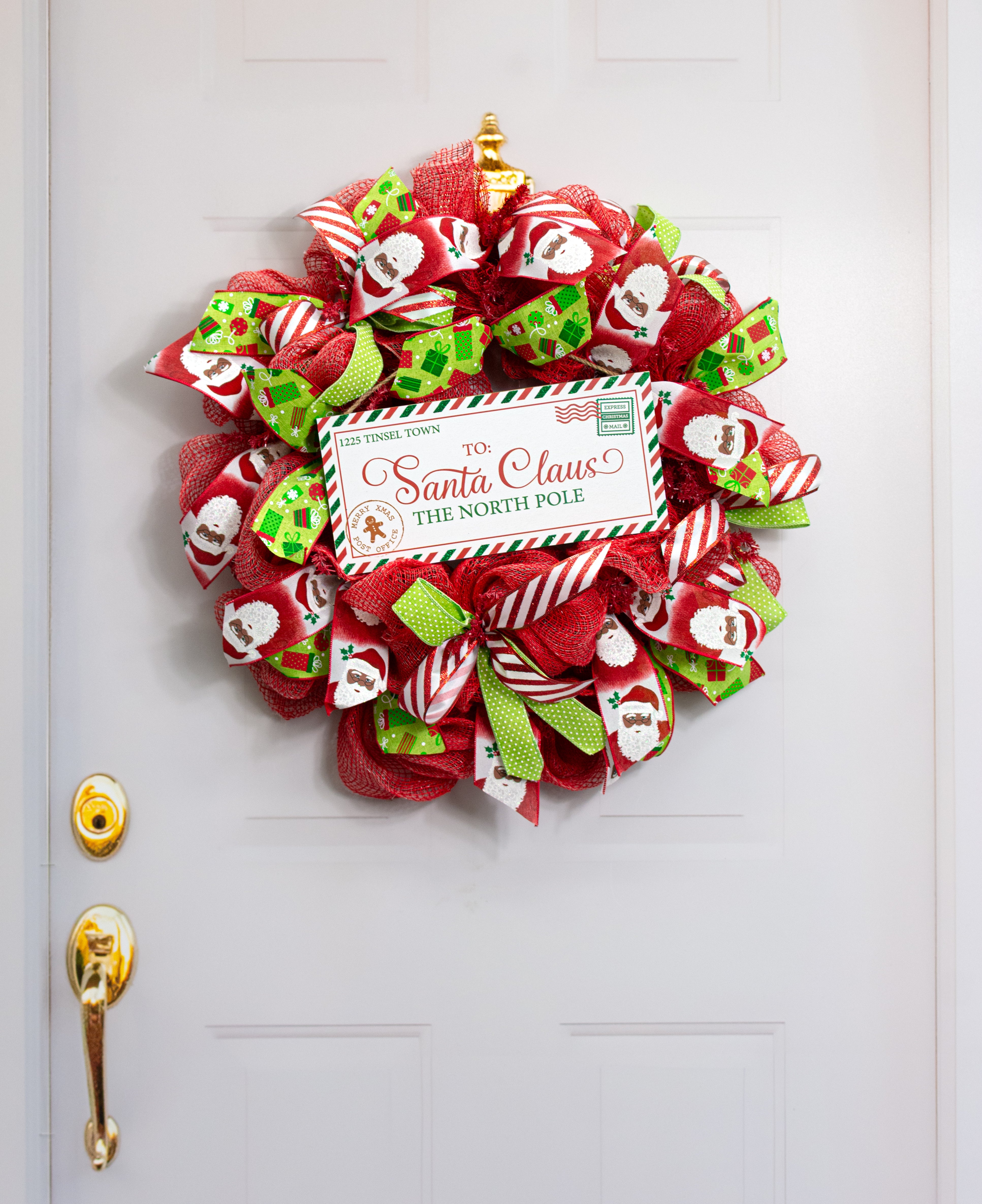 12" Wooden Sign: Letter to Santa Clause