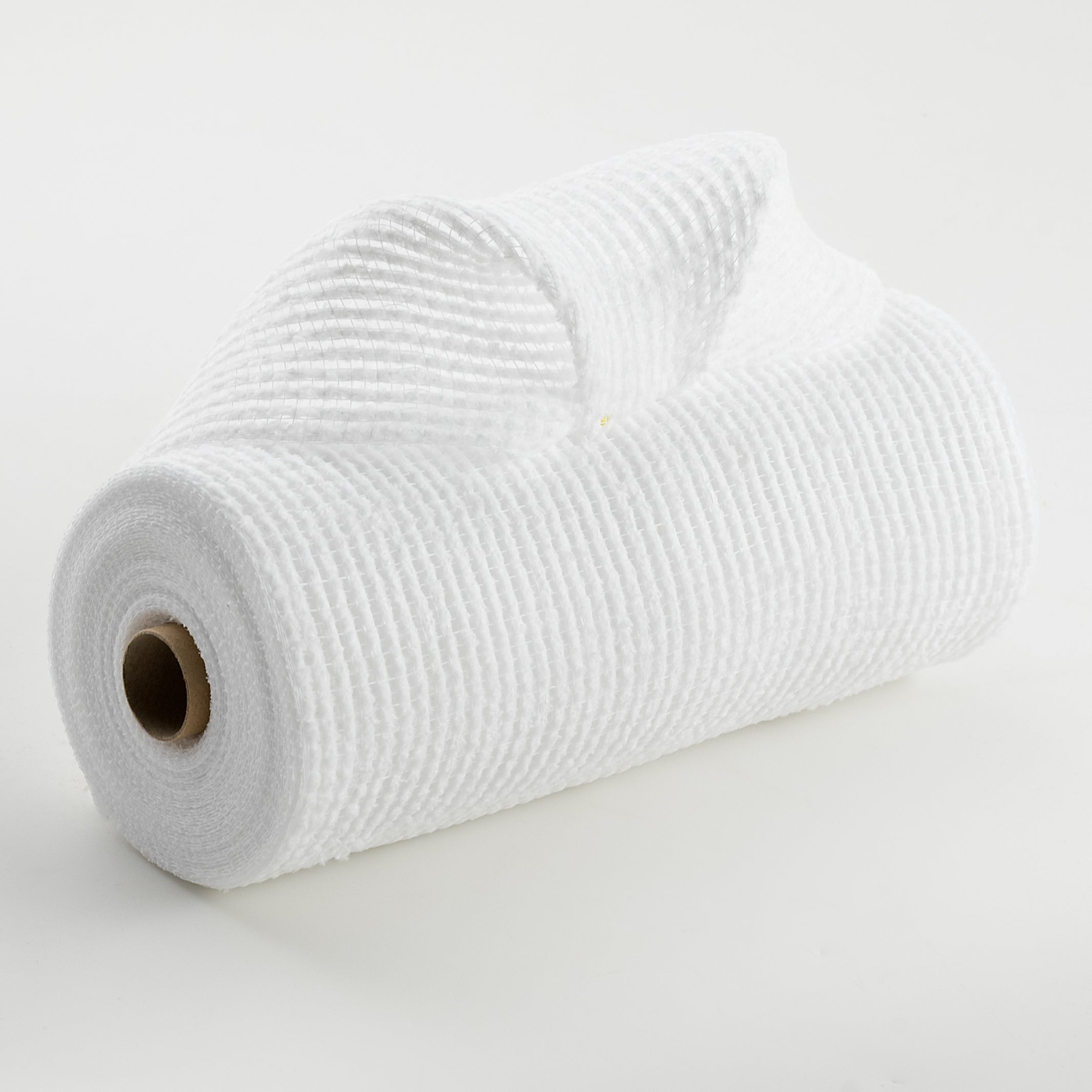 10" All Snow Fuzz Mesh: White (10 Yards)