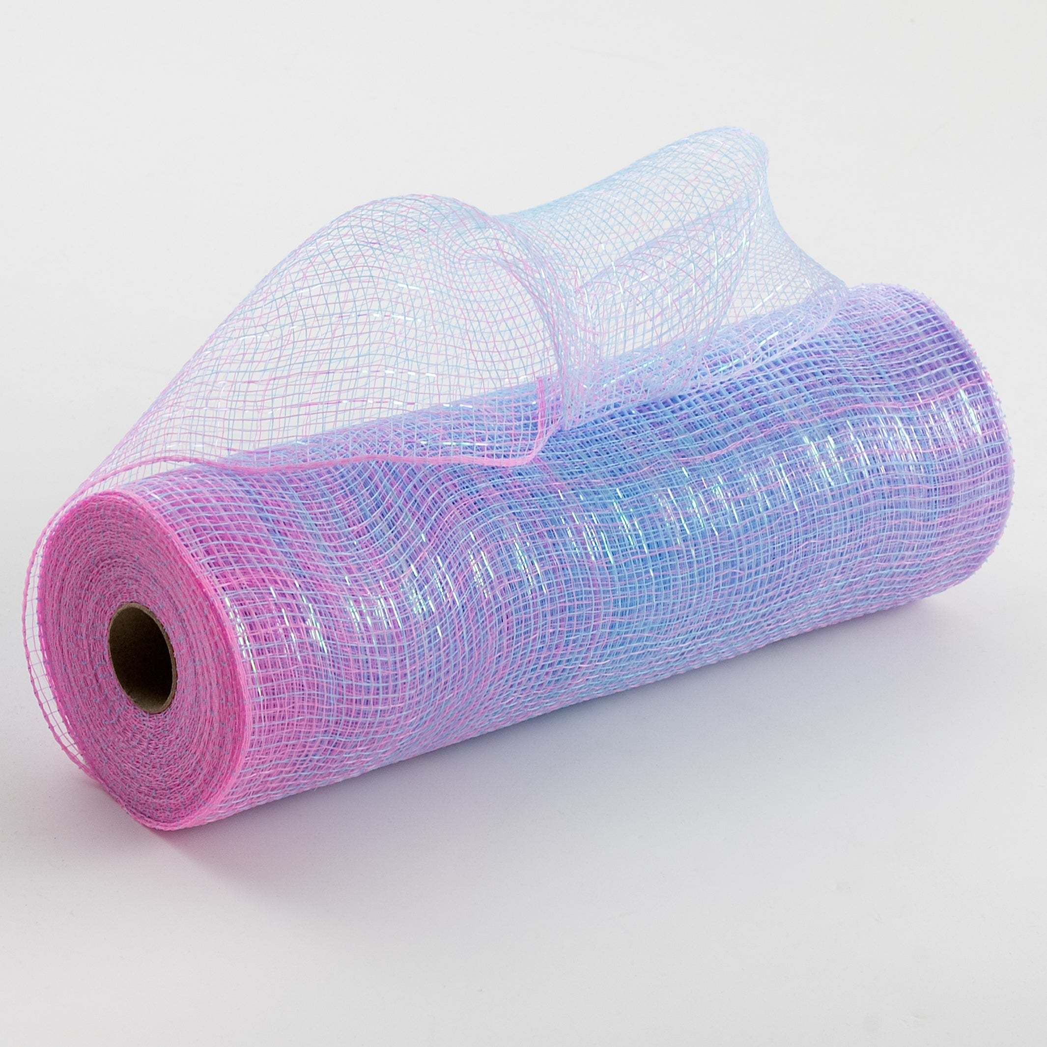 10" Iridescent Ombre Mesh: Lavender, Blue & Pink