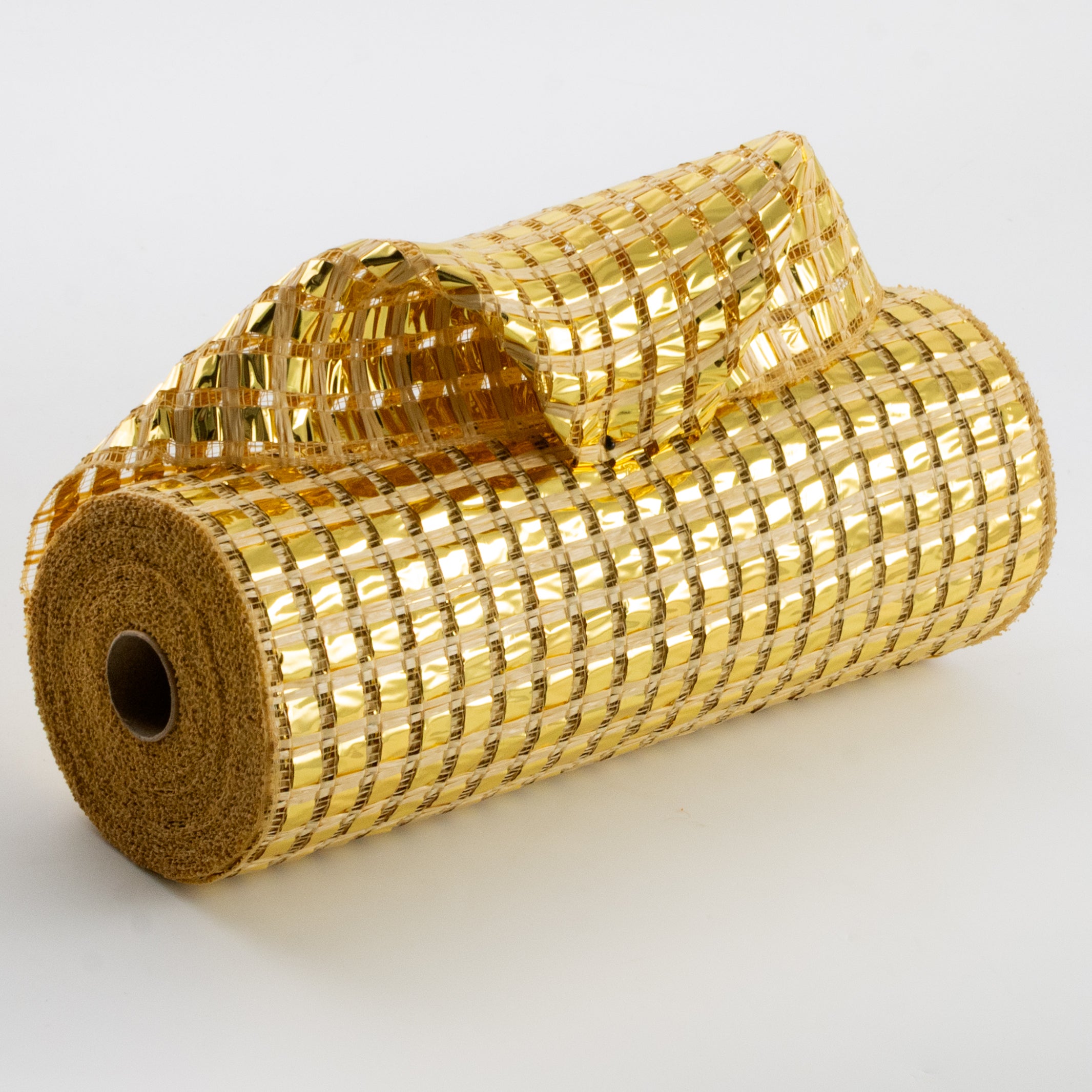 10" XL Wide Foil Metallic Mesh: Gold