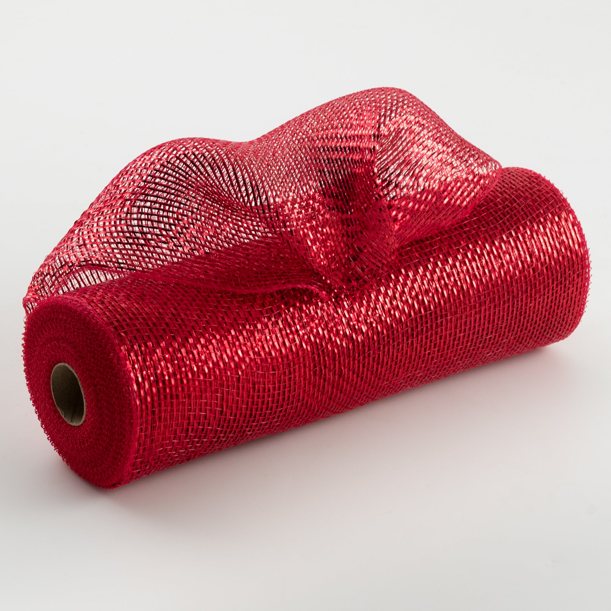 10" All Foil Metallic Mesh: Red