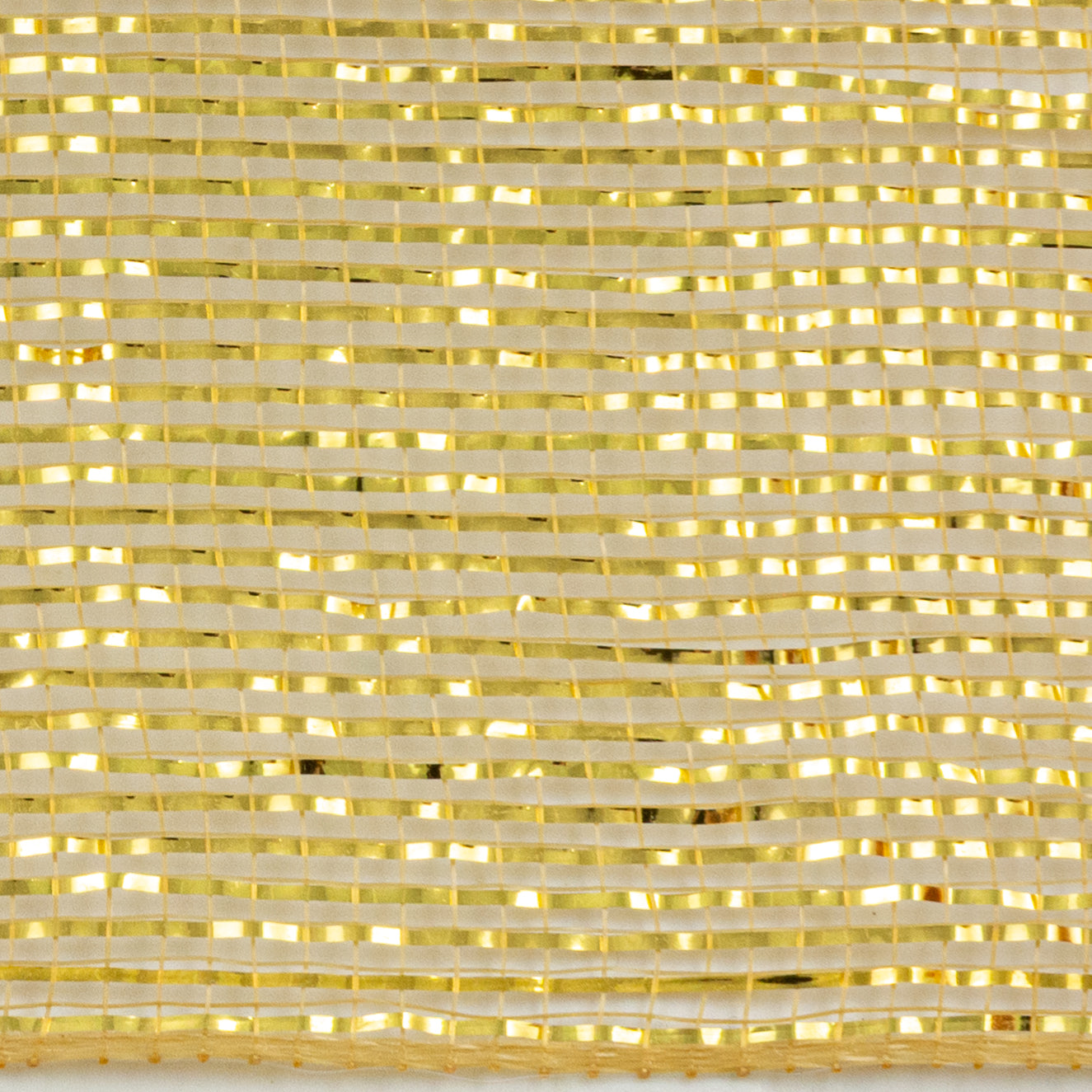 10" All Foil Metallic Mesh: Gold