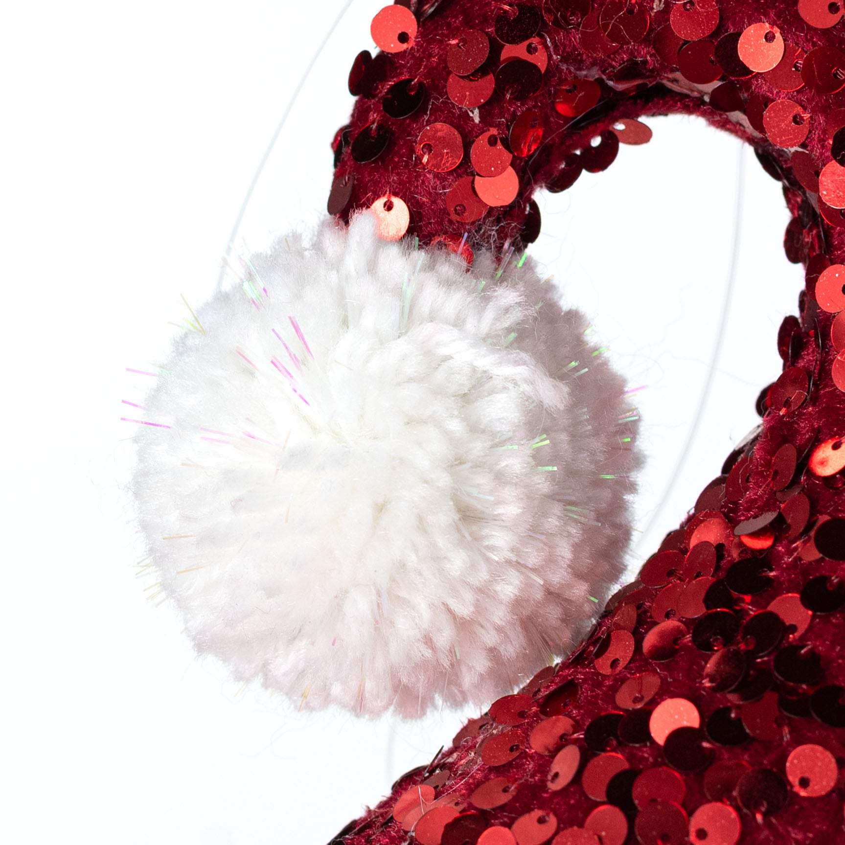 5" Spangle Sequin Santa Hat Ornament