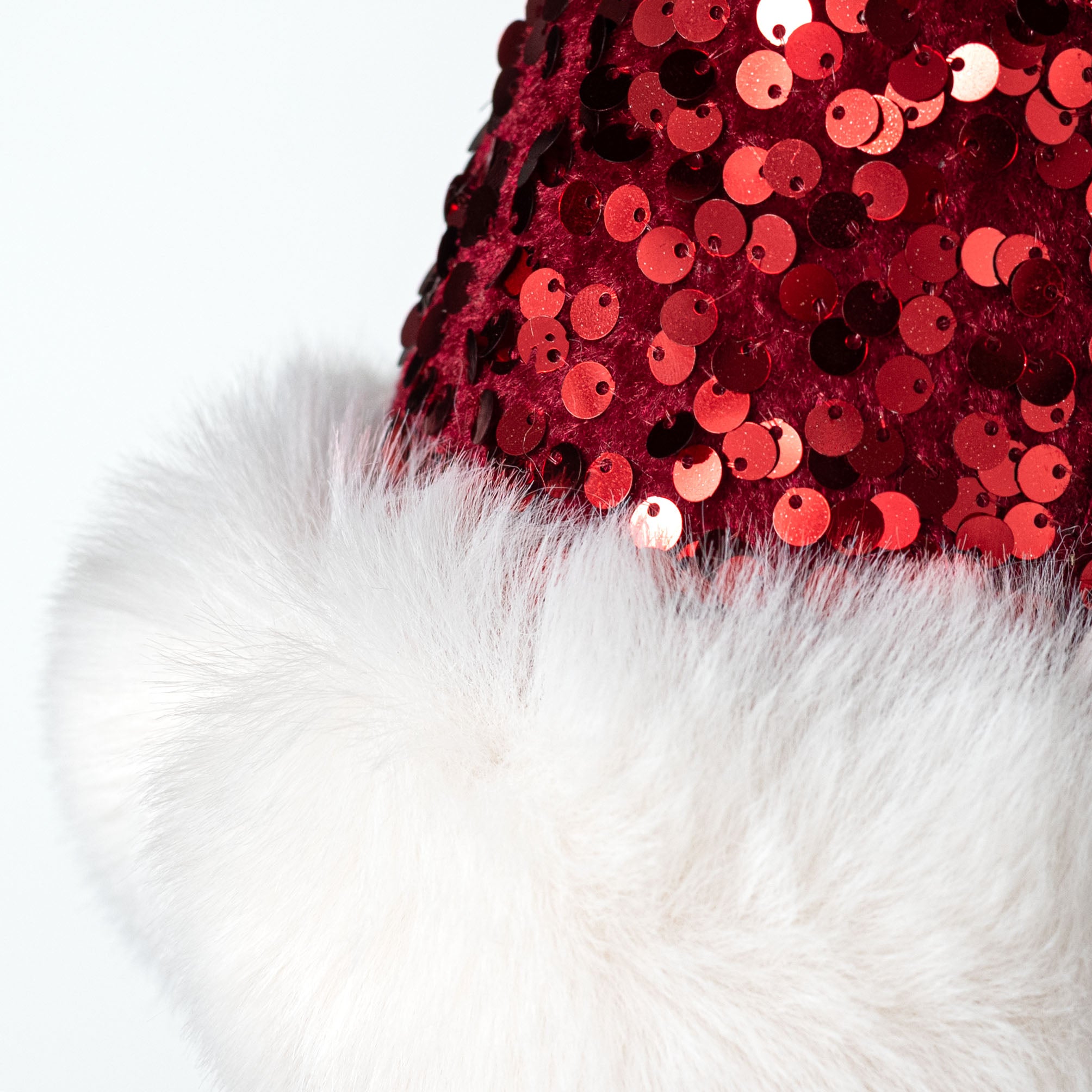 5" Spangle Sequin Santa Hat Ornament