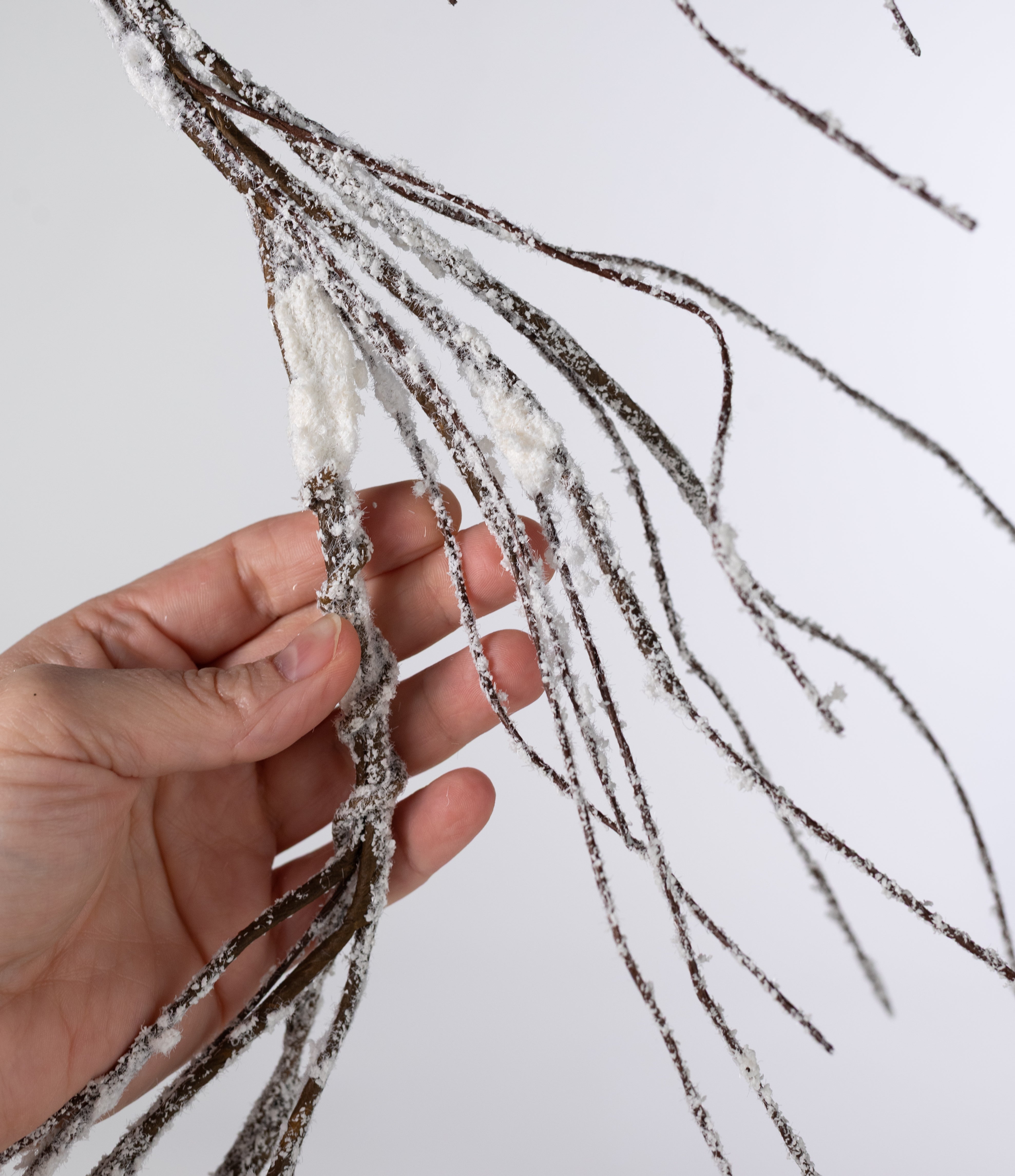 6' Flocked Snow Wild Twig Garland