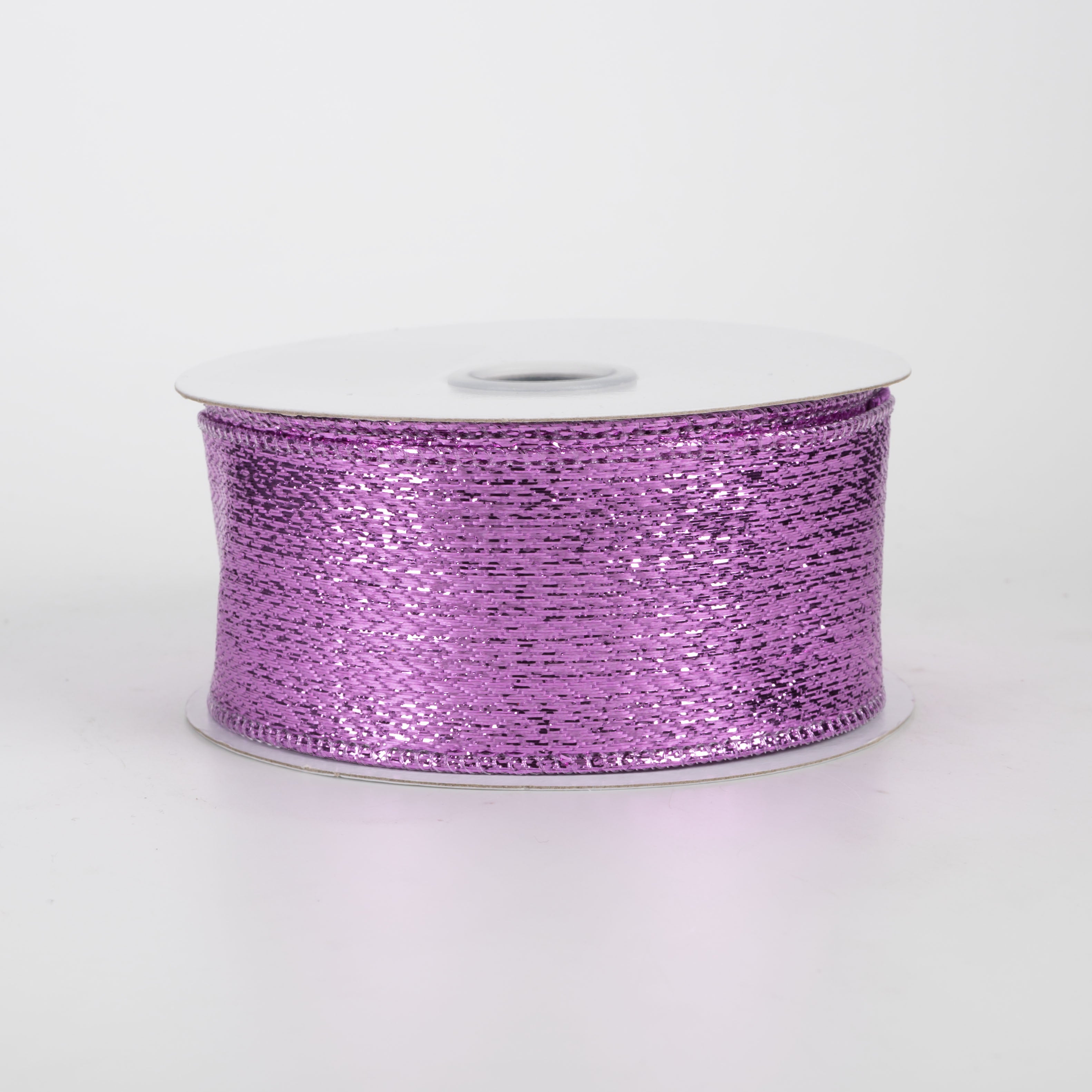 1.5" Metallic Lame Ribbon: Lavender Pink (10 Yards)