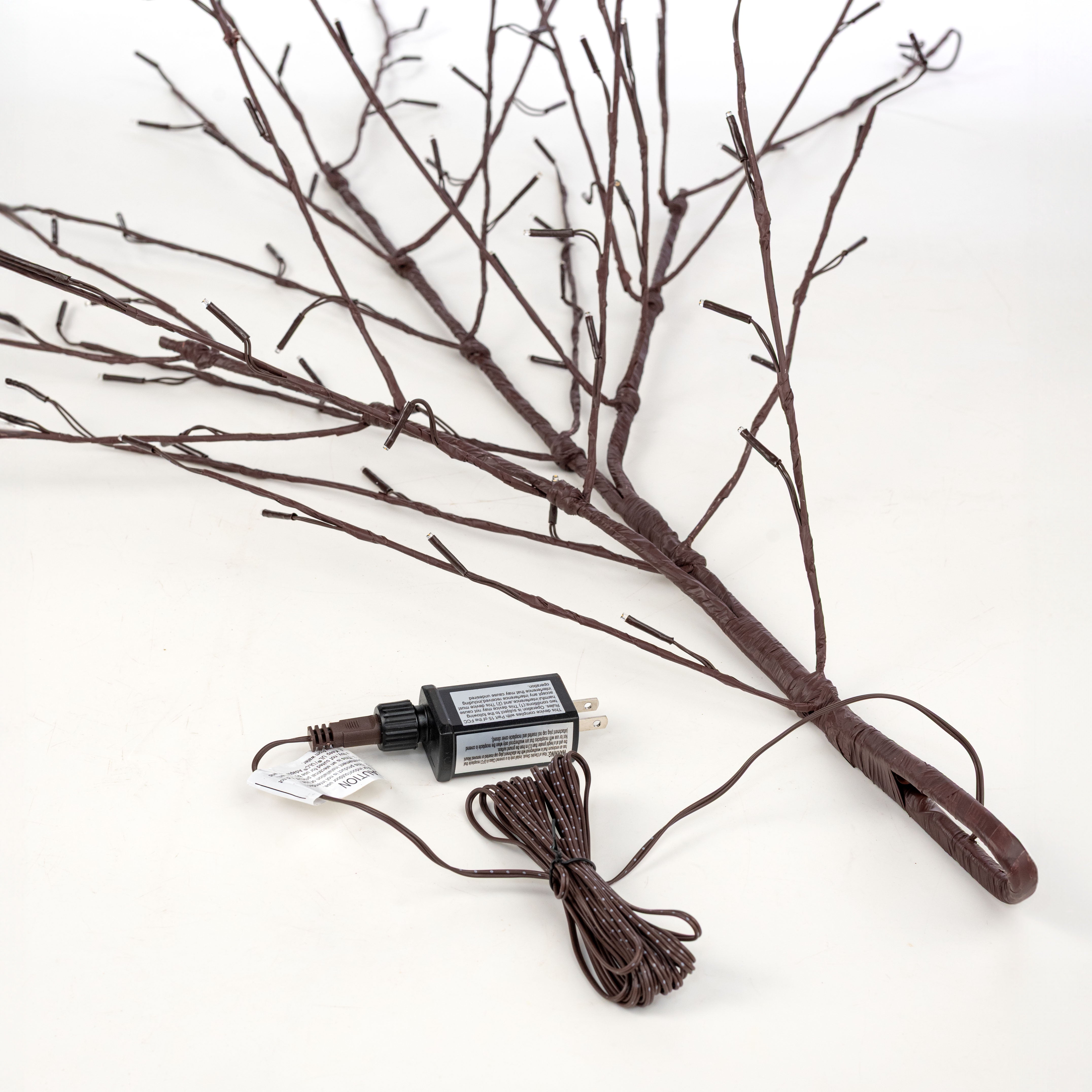 40" Warm White Lighted Hanging Twig Bush (96 LEDs - AC Power)