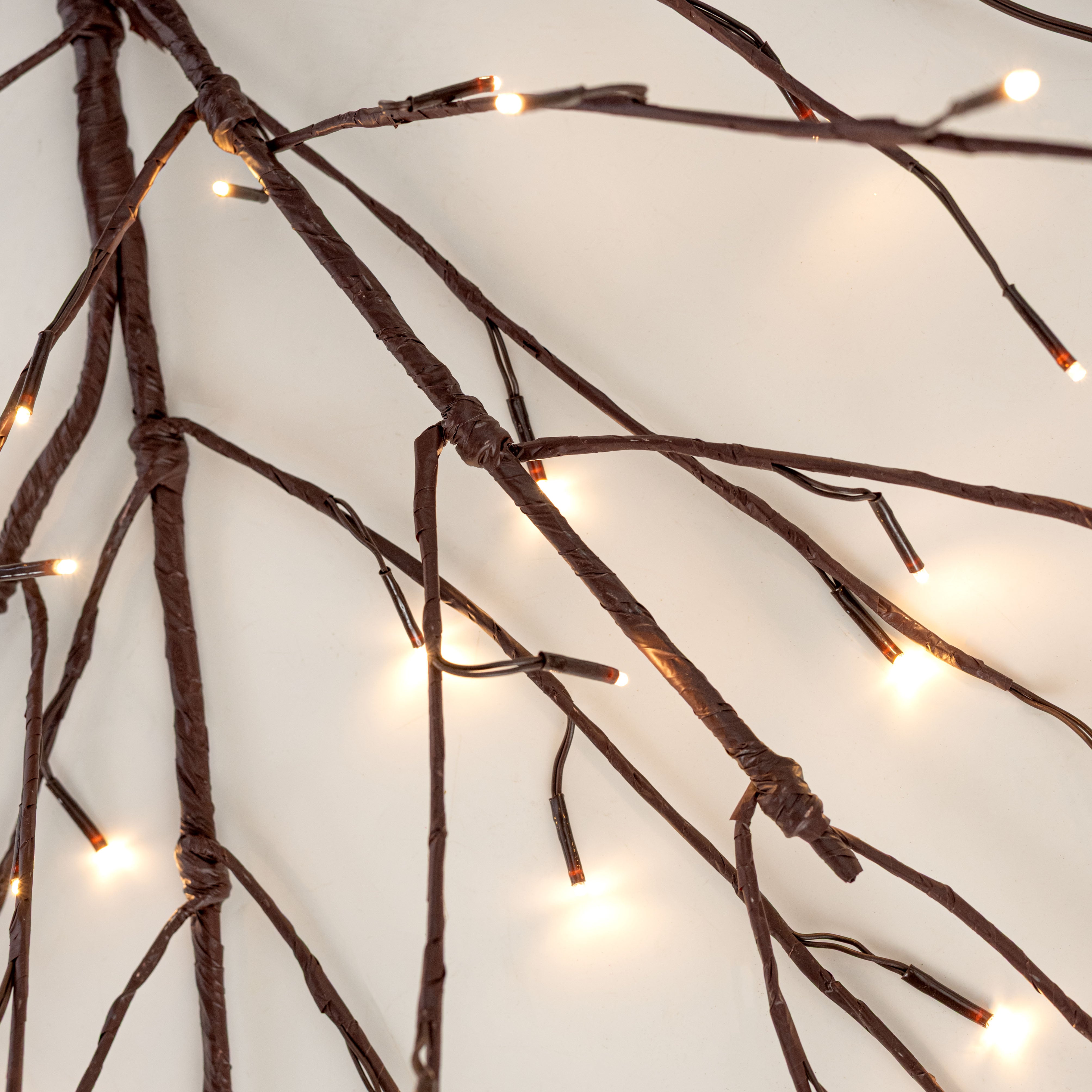 40" Warm White Lighted Hanging Twig Bush (96 LEDs - AC Power)