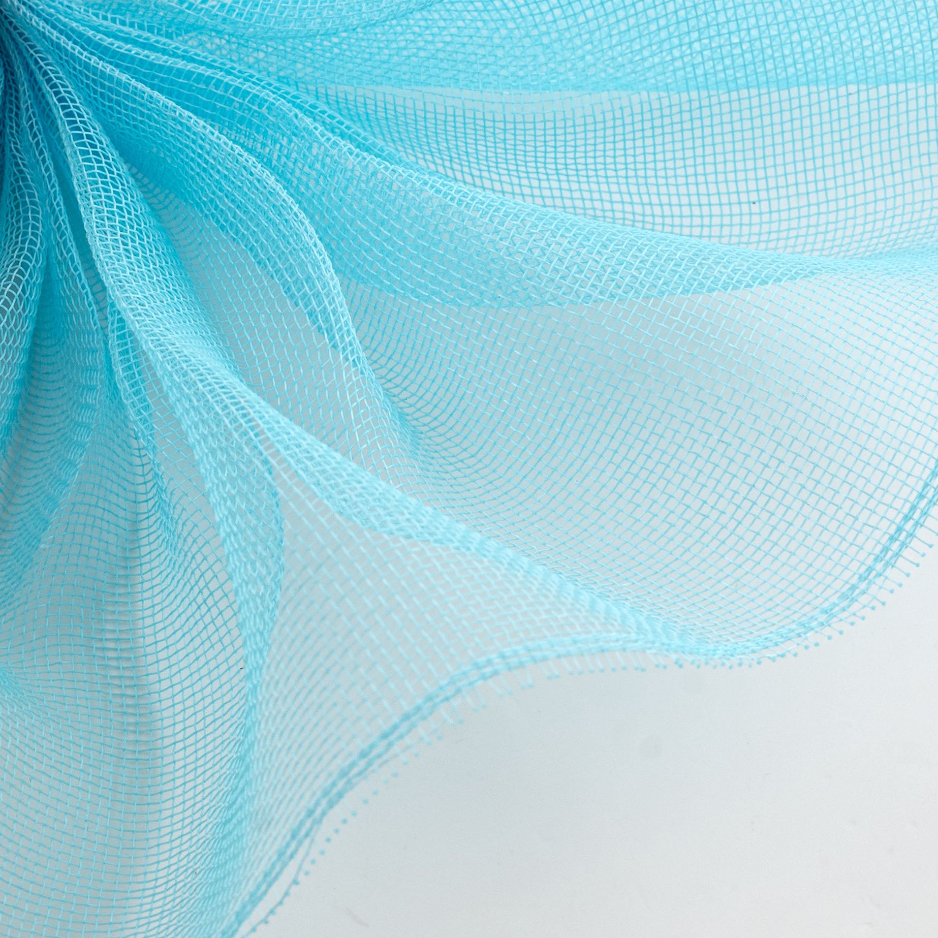 10" Fine Weave Deco Mesh: Light Blue
