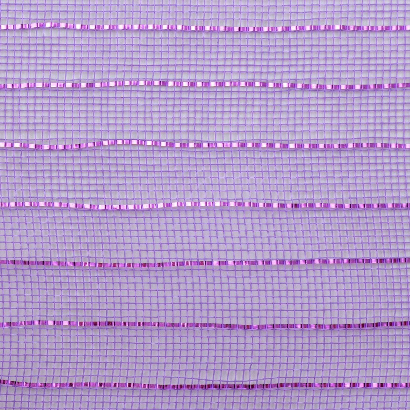 10" Metallic Fine Weave Deco Mesh: Lavender