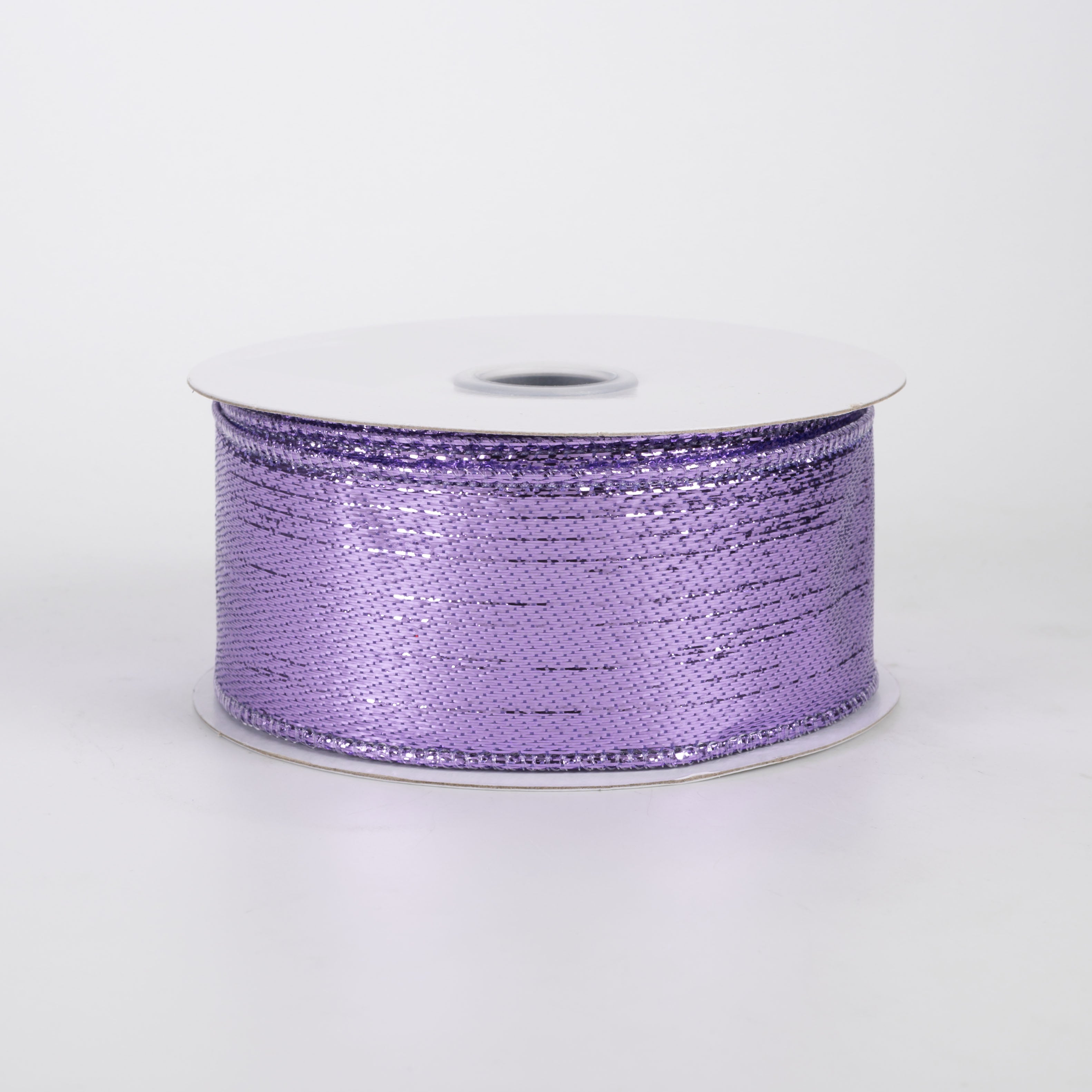 1.5" Metallic Lame Ribbon: Lavender (10 Yards)